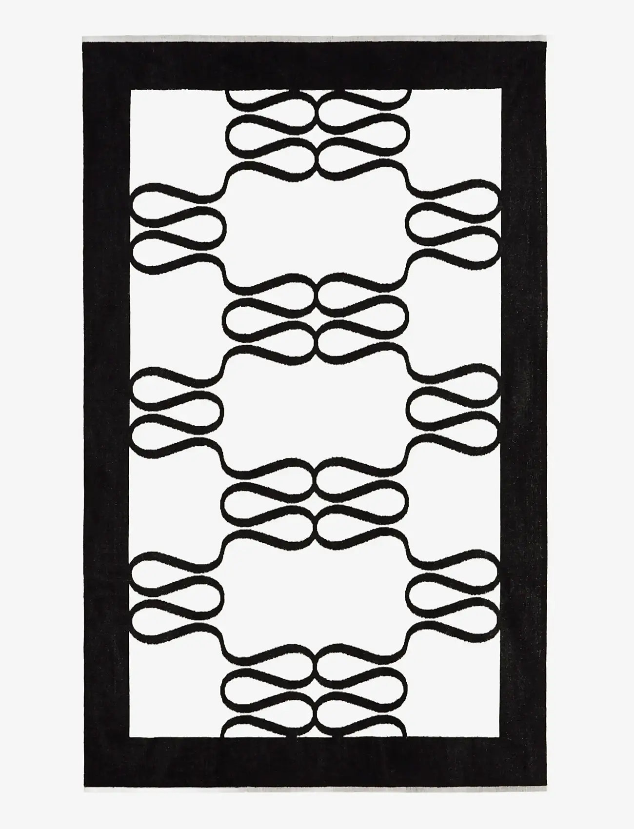 Malina - Monogram Jacquard Beach Towel - badetücher - black - 1