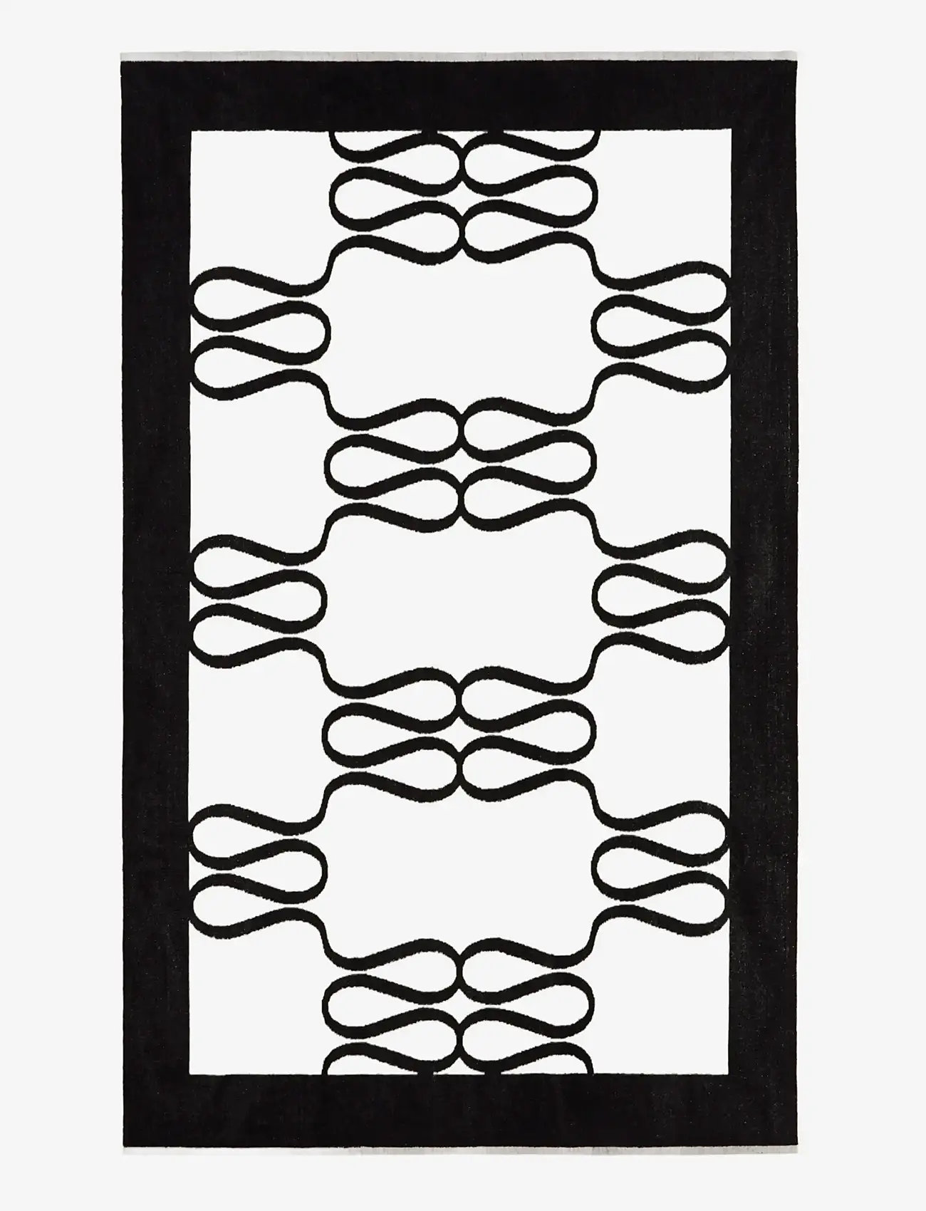 Malina - Monogram Jacquard Beach Towel - badetücher - black - 2