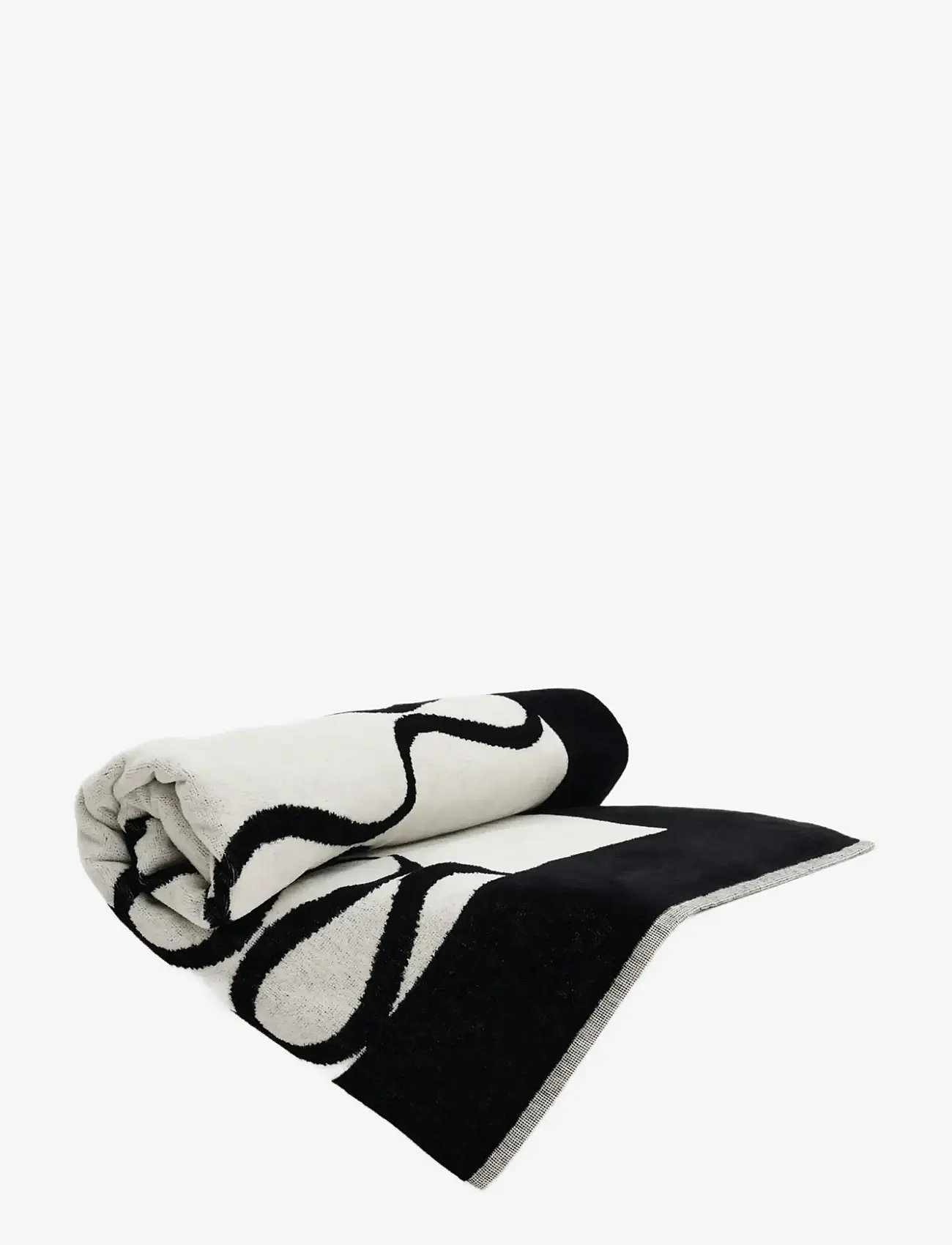 Malina - Monogram Jacquard Beach Towel - badetücher - black - 3