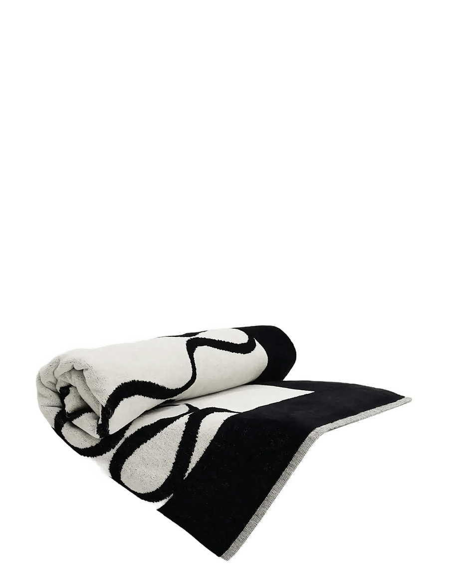 Malina - Monogram Jacquard Beach Towel - geburtstagsgeschenke - black - 2