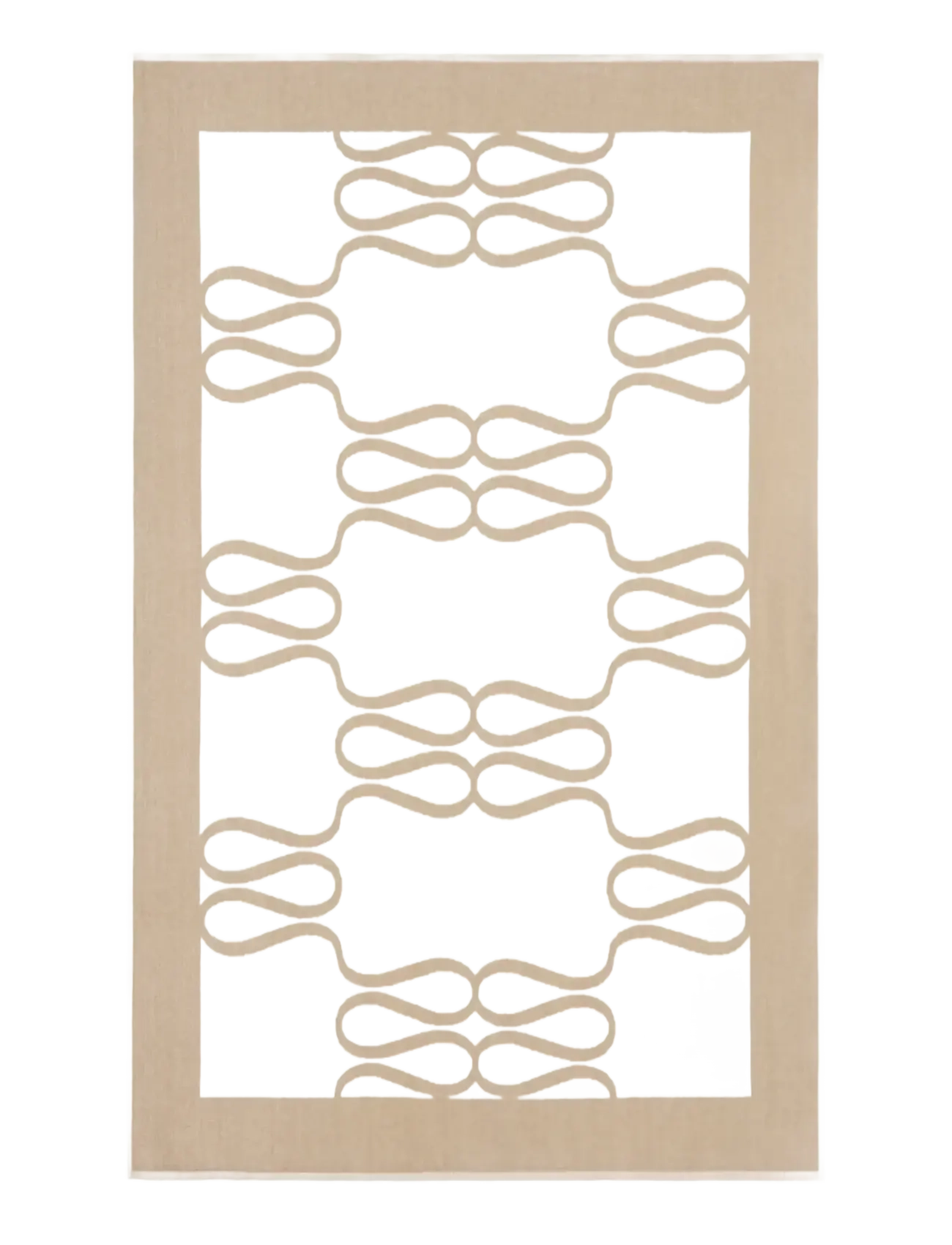 Monogram Jacquard Beach Towel - LIGHT TAUPE