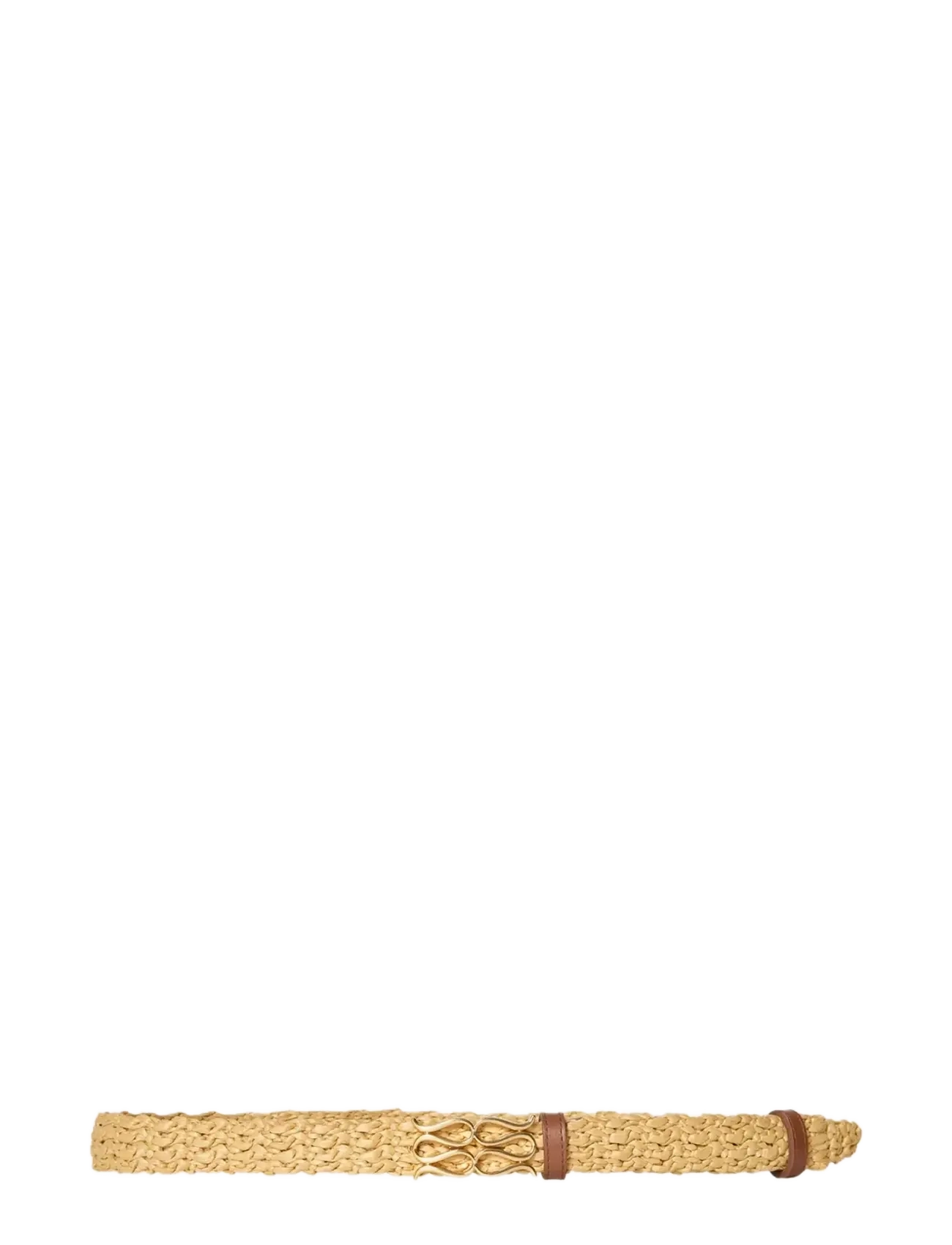 Malina Monogram Braided Belt - Nyheter - NATURAL / gold