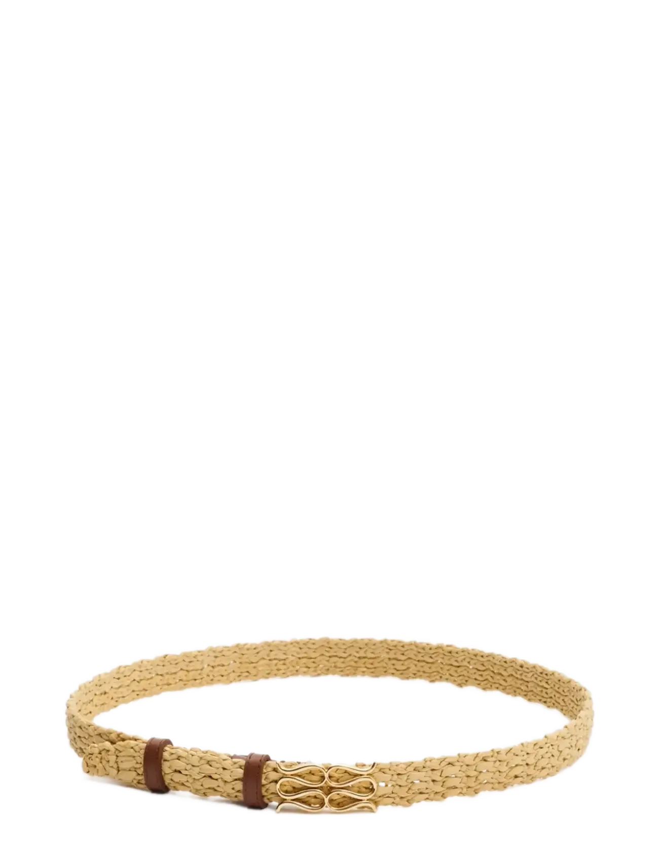 Malina - Monogram Braided Belt - belts - natural - 2