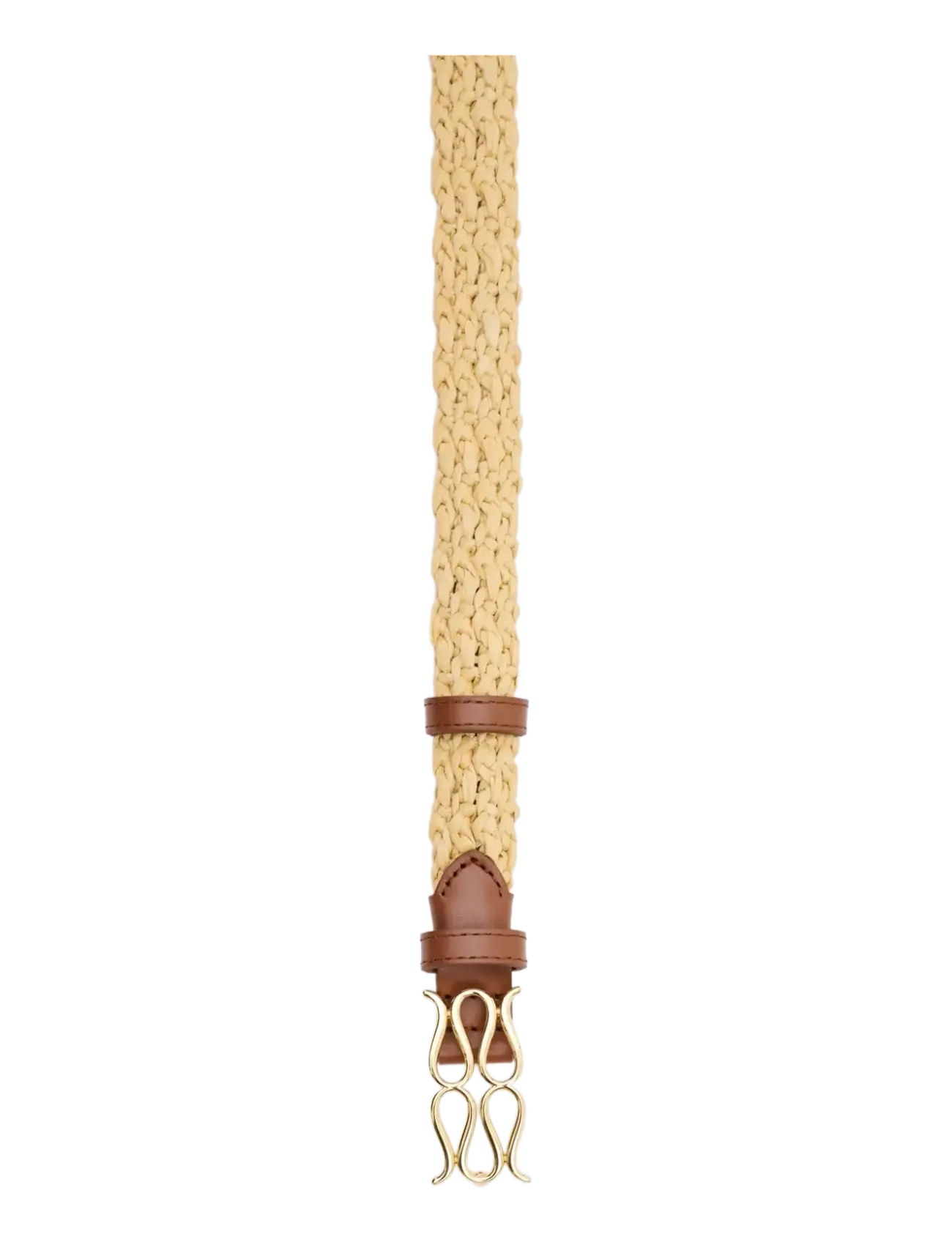 Malina - Monogram Braided Belt - belts - natural - 3
