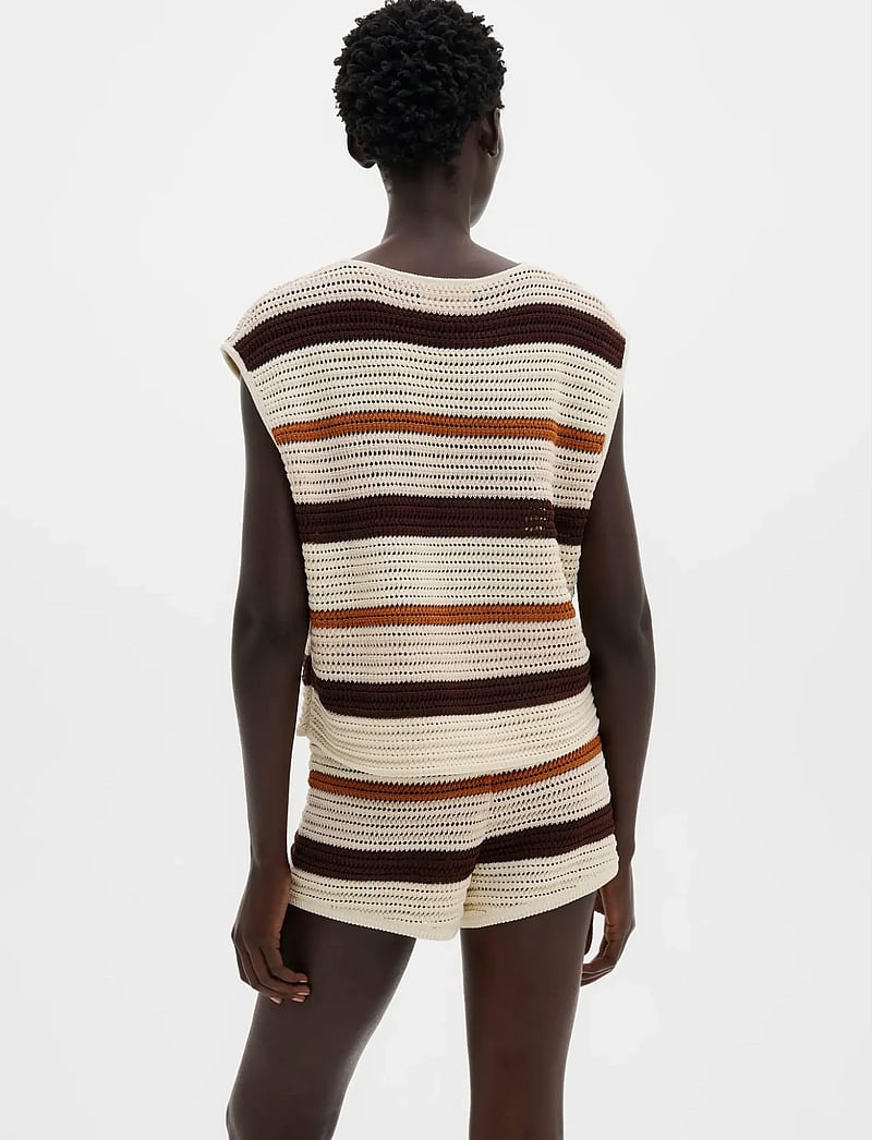 Malina - Louelle Multi Colored Knitted Top - Ärmellose tops - multi rust - 2