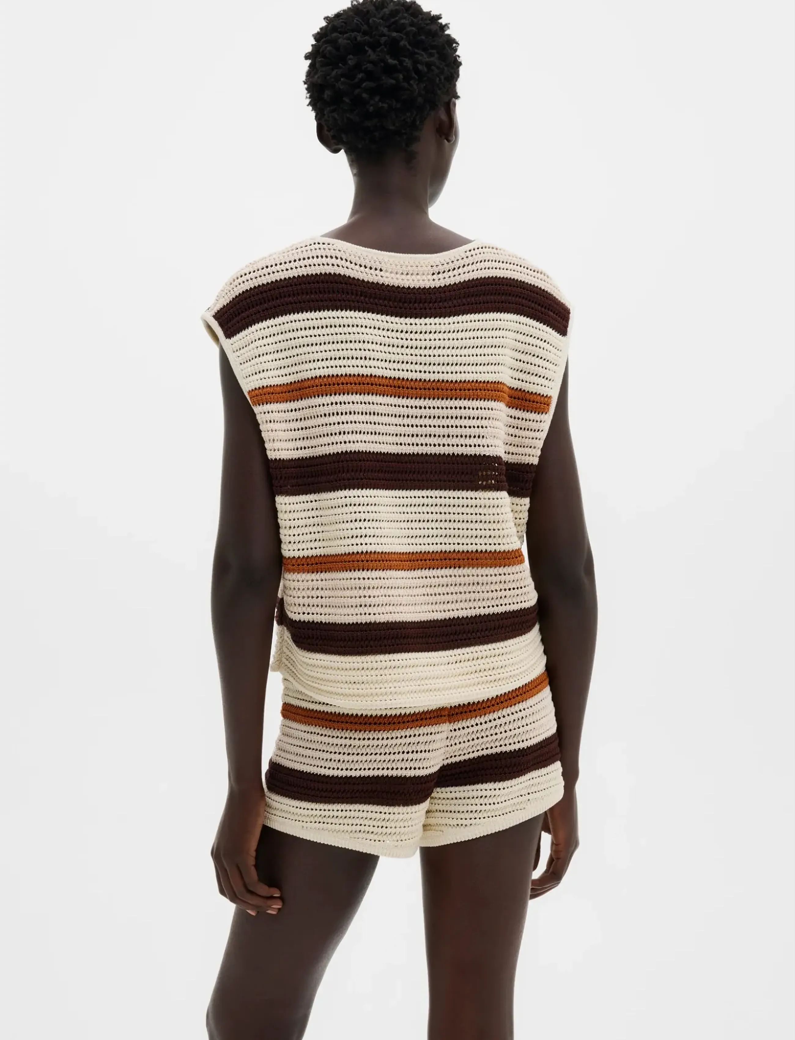 Malina - Louelle Multi Colored Knitted Top - Ärmellose tops - multi rust - 2