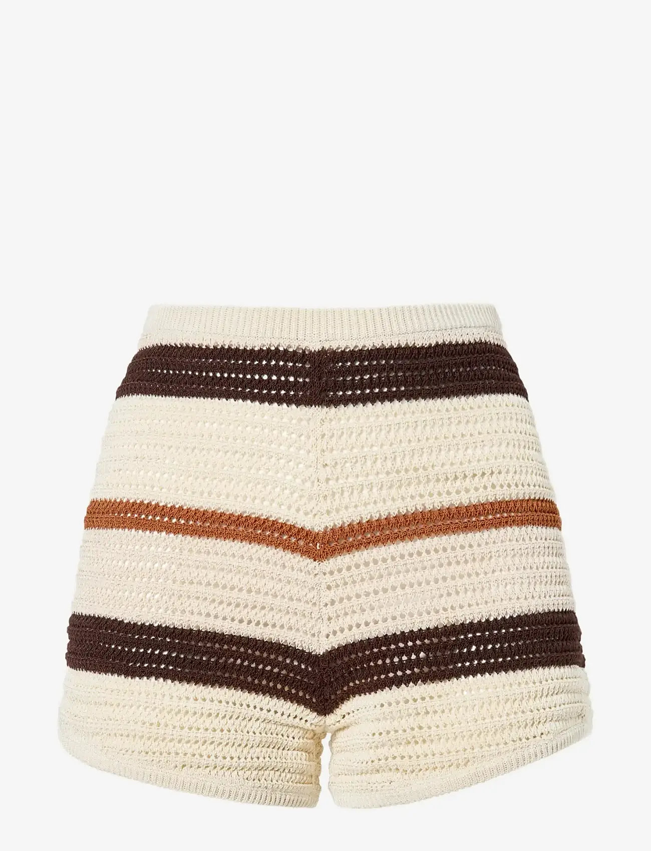 Malina - Lenita Multi Colored Knitted Mini Shorts - rennot shortsit - multi rust - 1