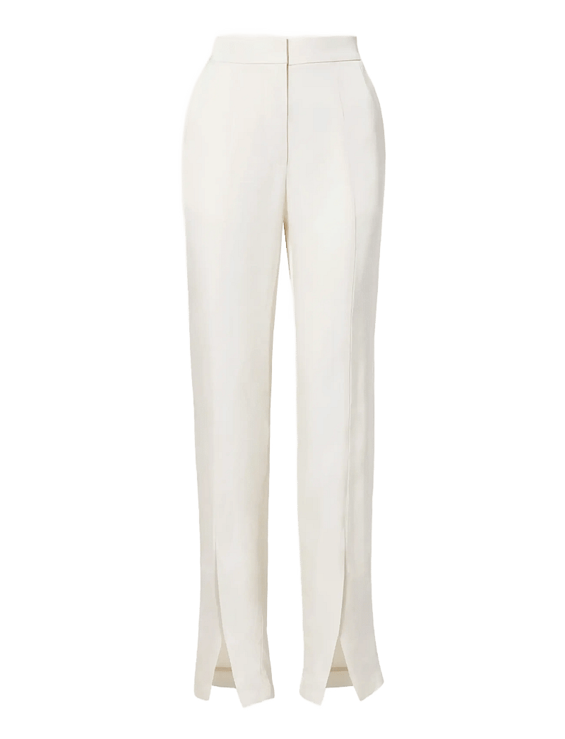 Malina - Lovisa Slits Detailed Pants - bukser med lige ben - vanilla - 1