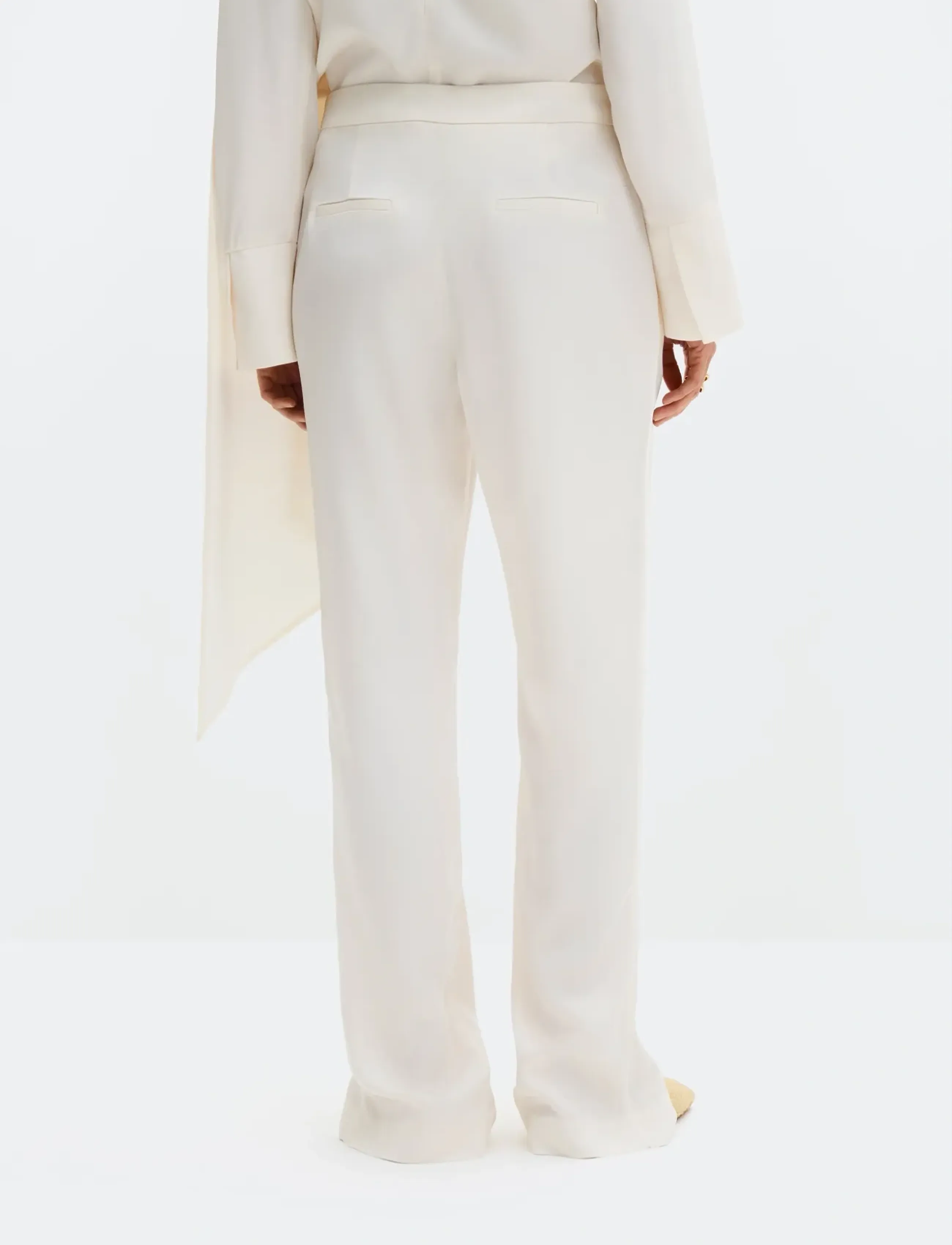 Malina - Lovisa Slits Detailed Pants - confirmation - vanilla - 2