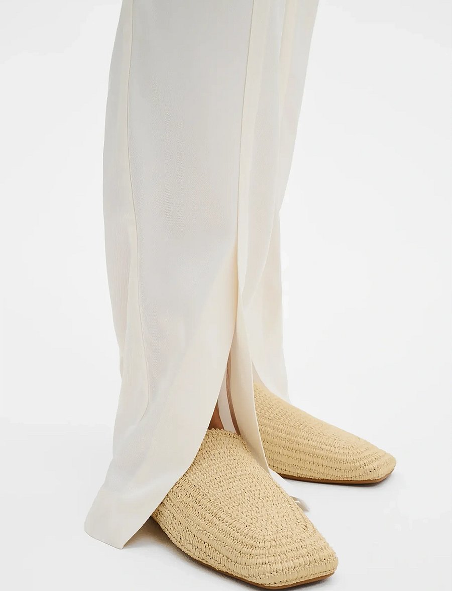 Malina - Lovisa Slits Detailed Pants - konfirmation - vanilla - 3