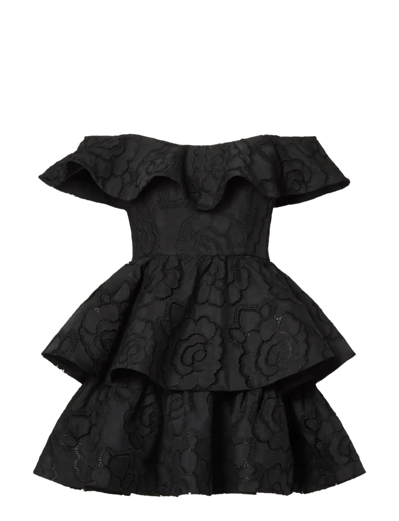 MALINA Tracy Off Schulter Strickjacke Mini Kleid Schwarz - 38 - Damen