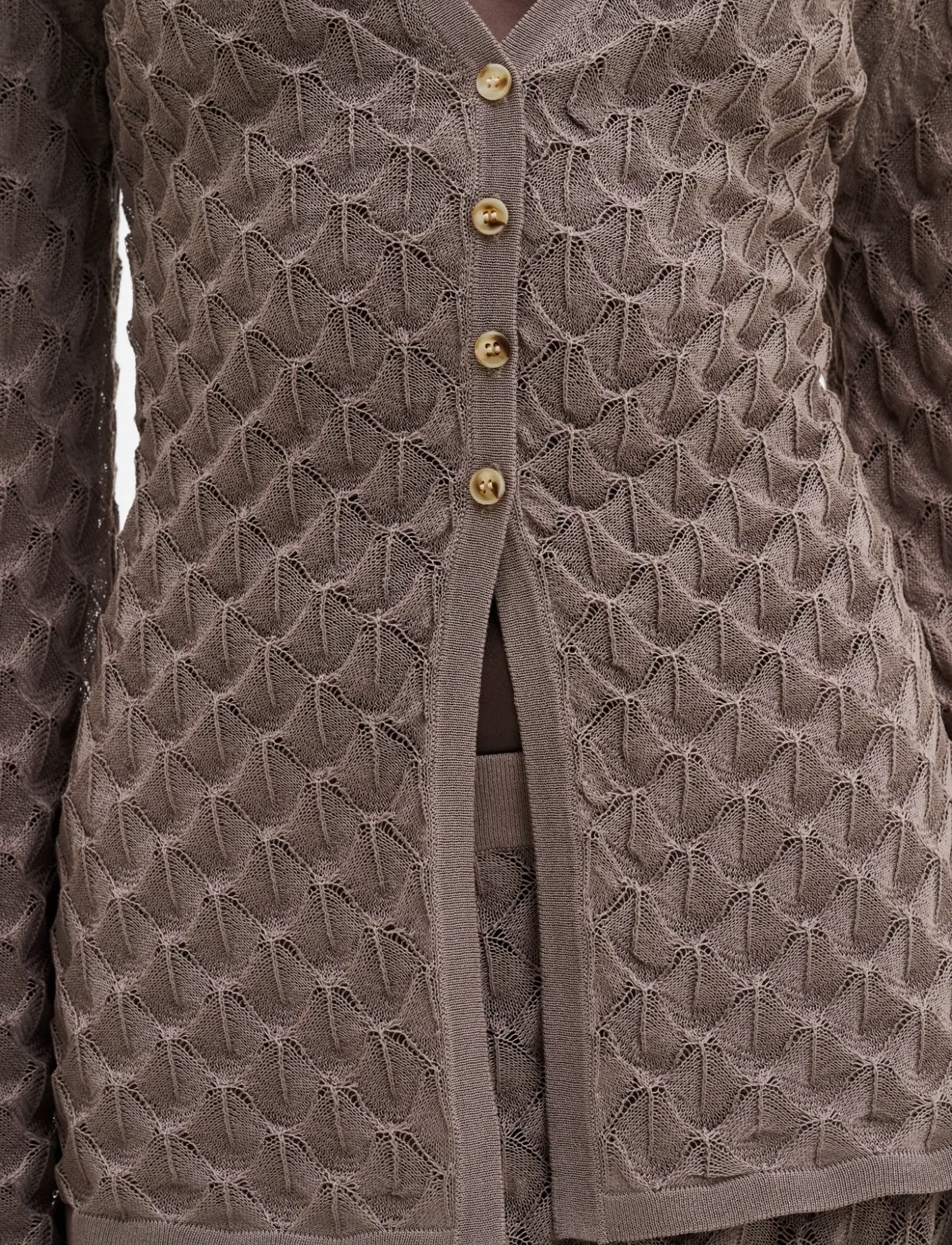 Ayla Pointelle Knitted Cardigan 3