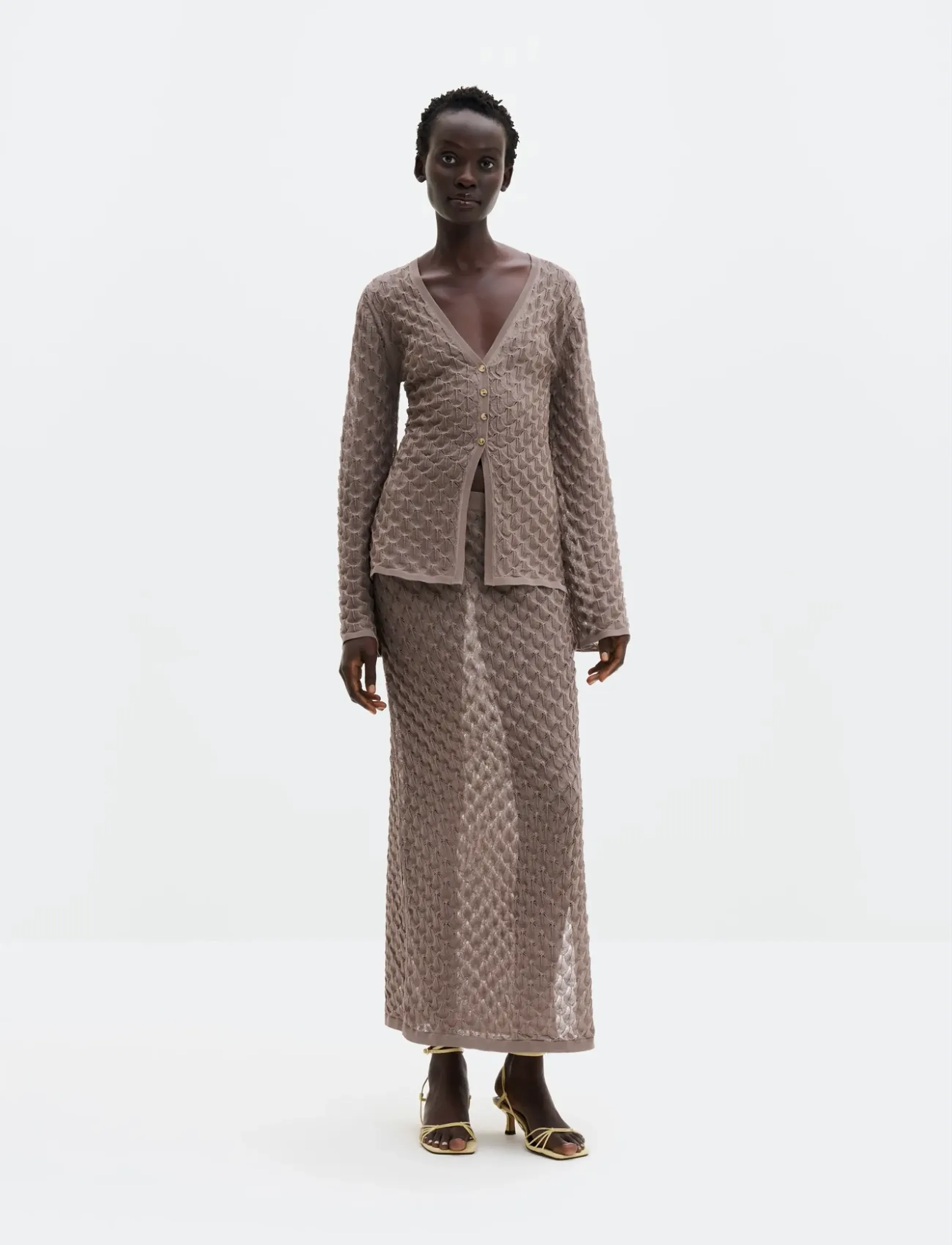 Ayla Pointelle Knitted Cardigan 4