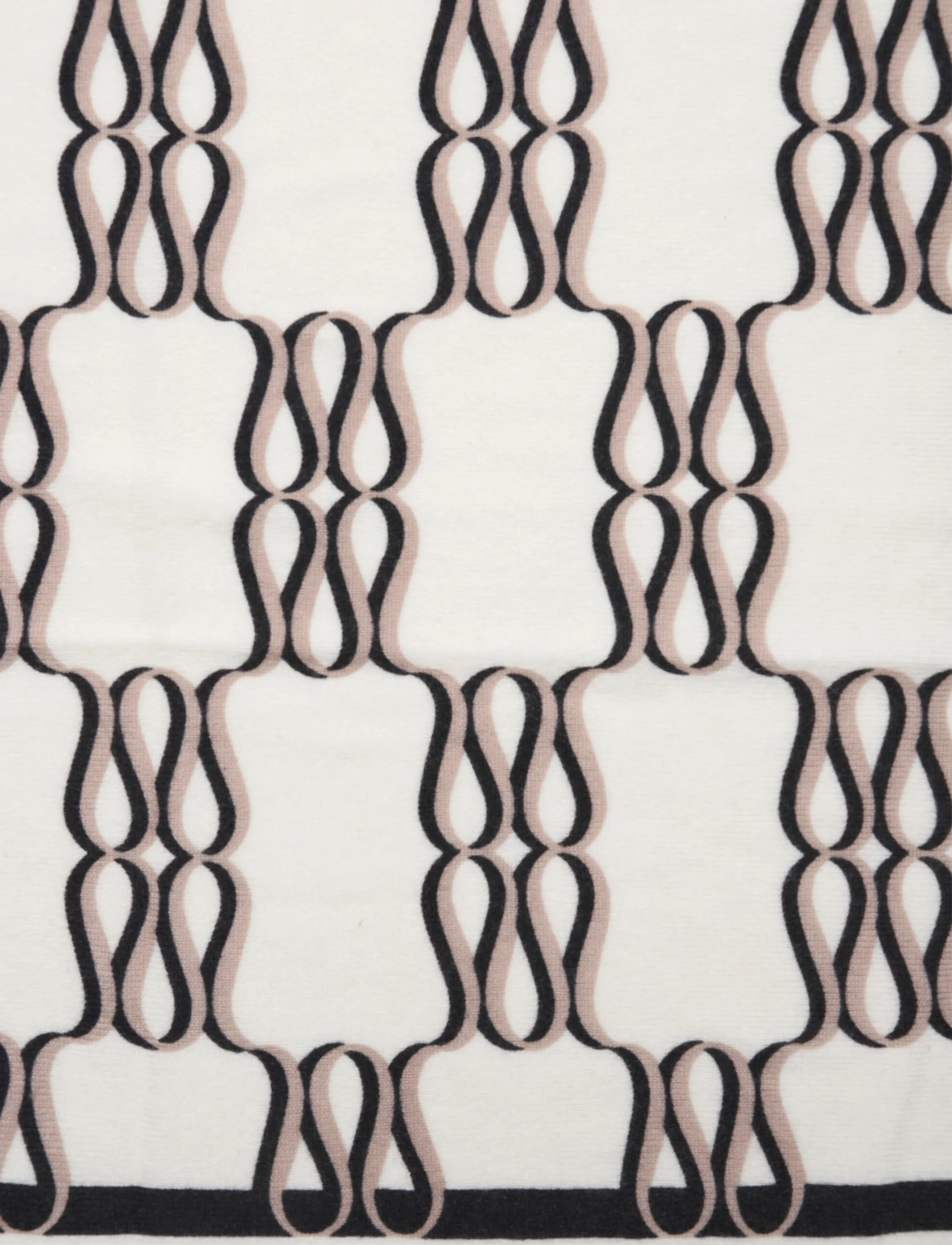 Malina - Monogram Cashmere Scarf - kaszmir - monogram cream - 3