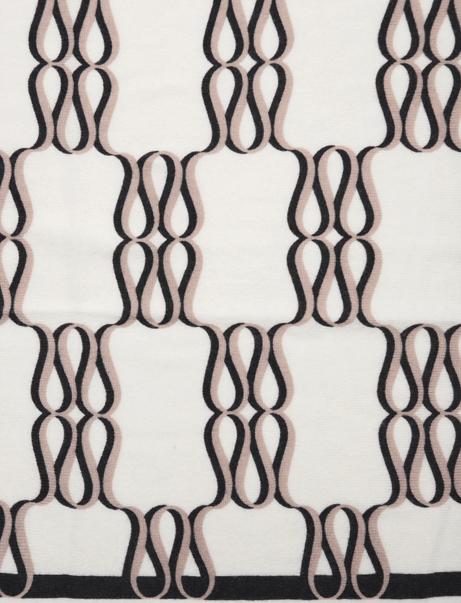 Malina - Monogram Cashmere Scarf - kaszmir - monogram cream - 3