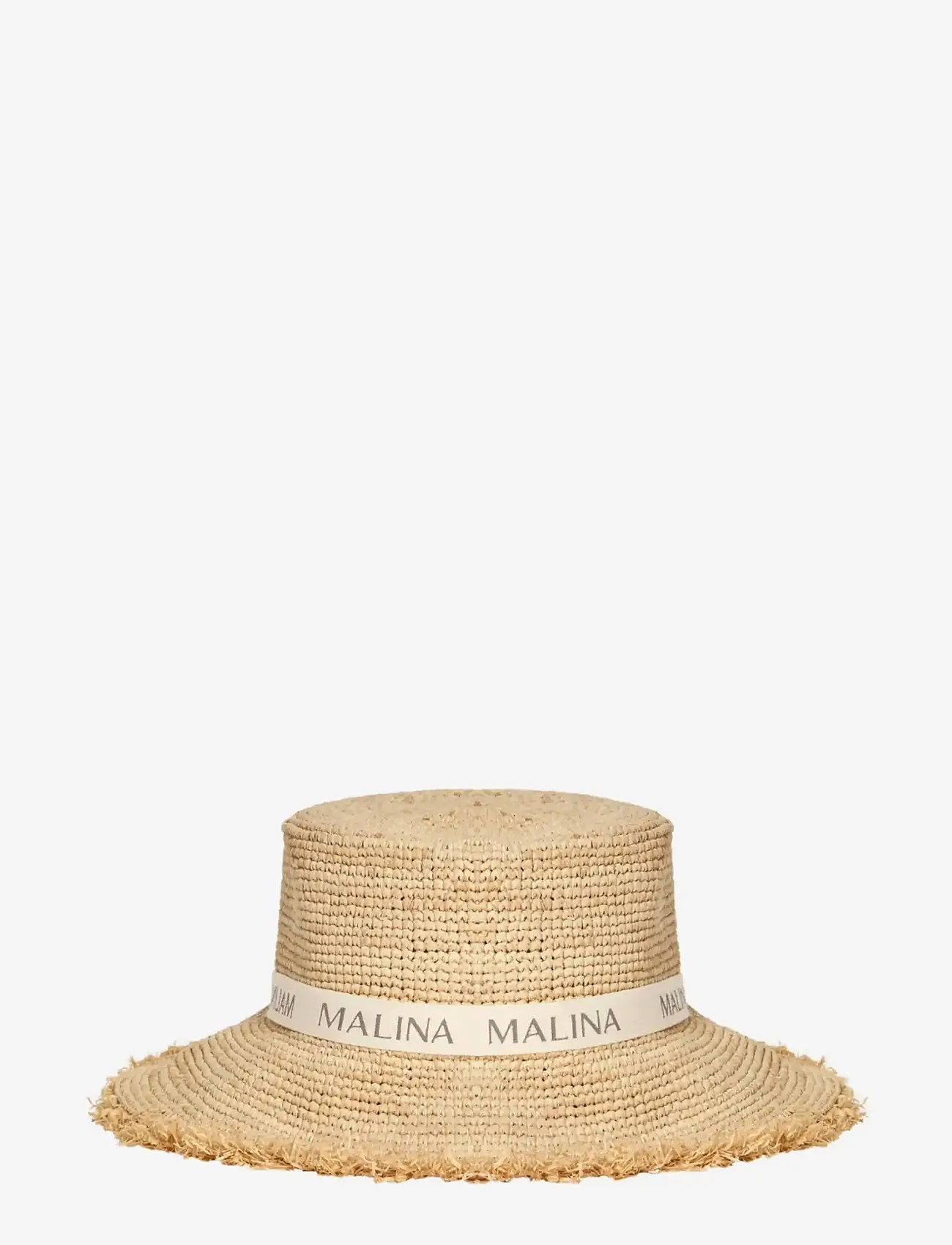 Malina - Judith Fringe Trimmed Raffia Hat - huer & kasketter - natural - 2
