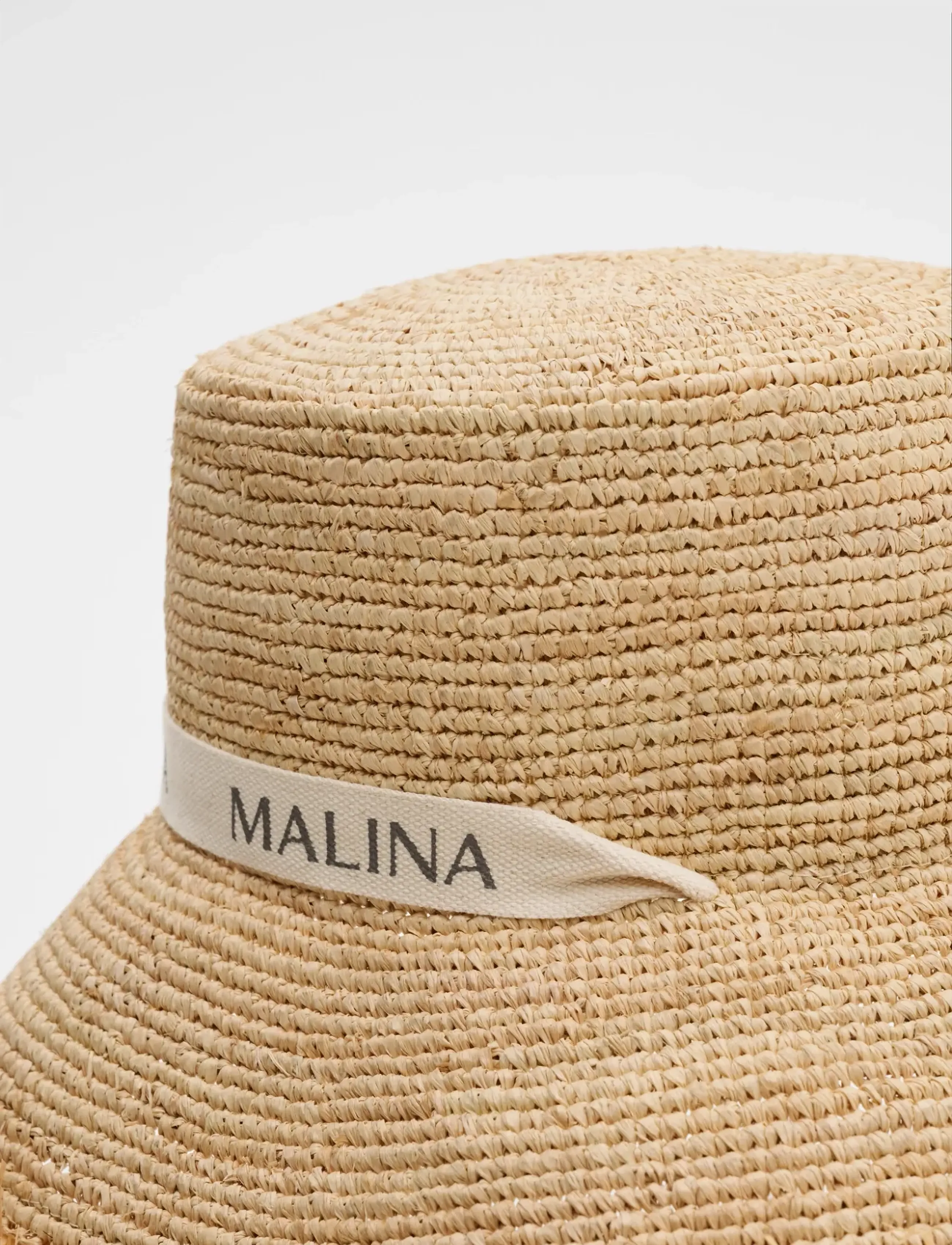 Malina - Judith Fringe Trimmed Raffia Hat - natural - 4