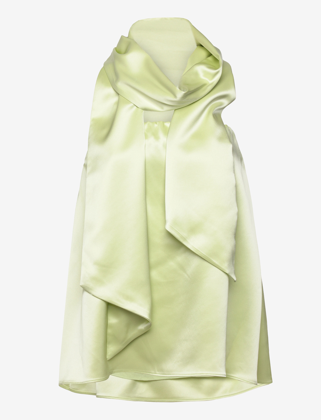 Malina - Zelda Scarf Detail Top - varrukateta pluusid - pistachio - 1