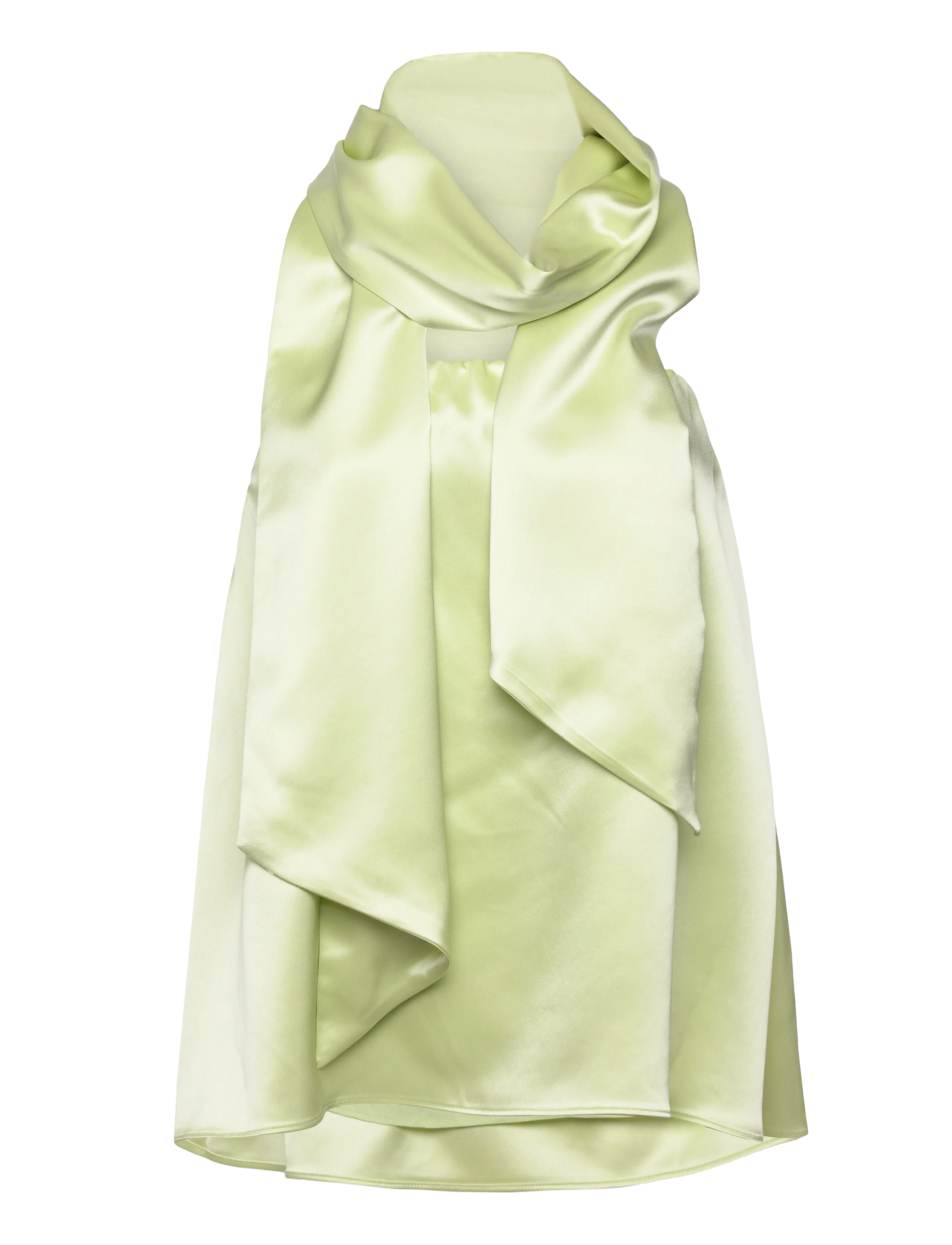 Malina Zelda Scarf Detail Top - Neue Mode - PISTACHIO / green