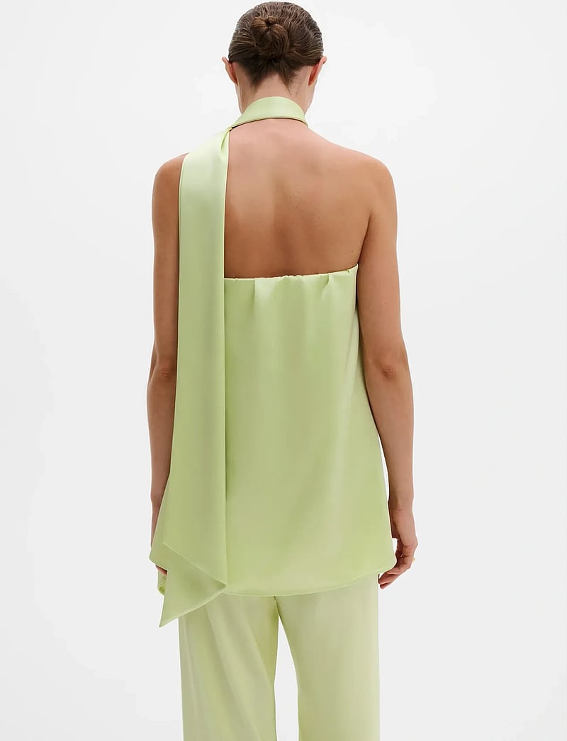 Malina - Zelda Scarf Detail Top - varrukateta pluusid - pistachio - 4