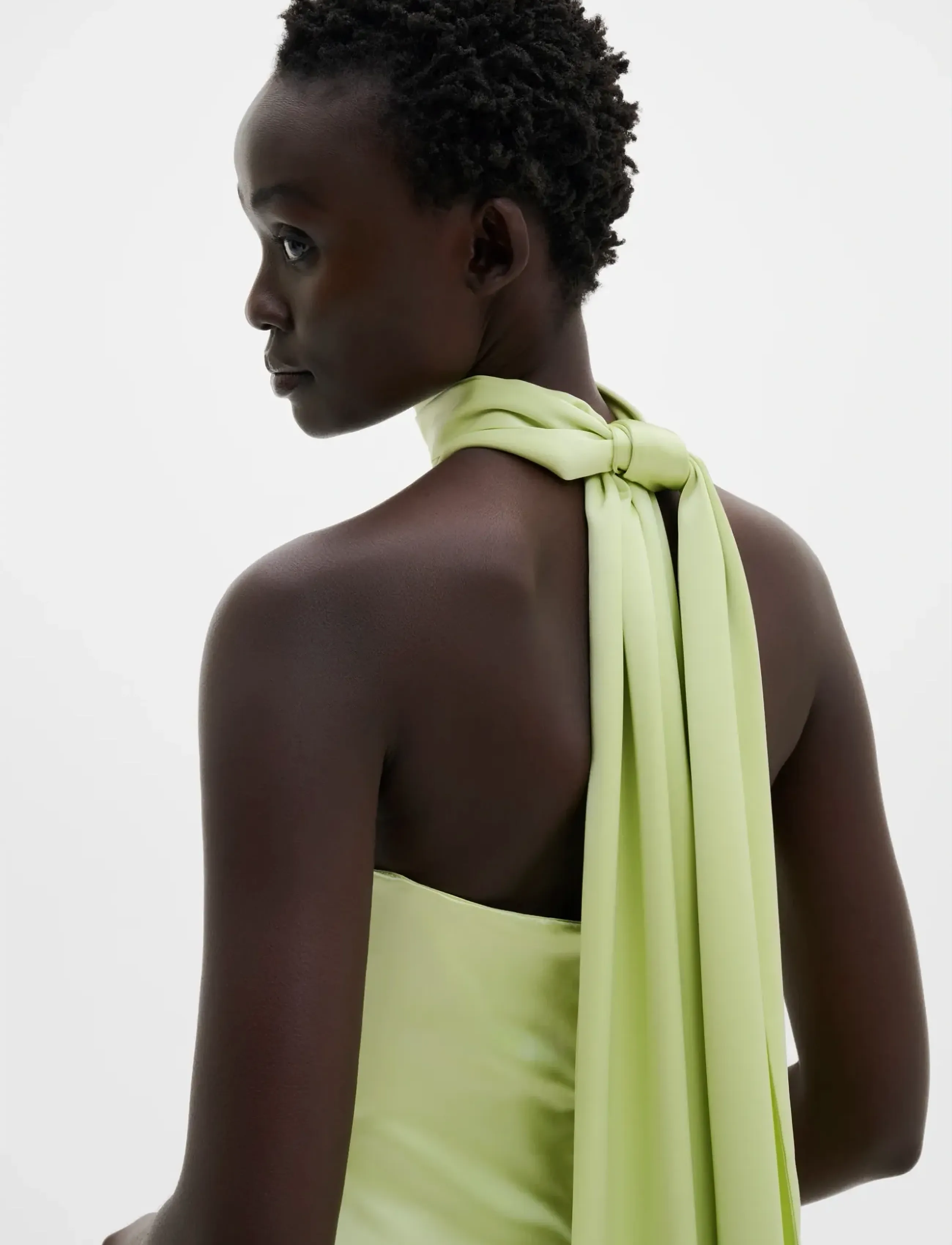 Malina - Zelda Scarf Detail Top - Ärmellose blusen - pistachio - 5