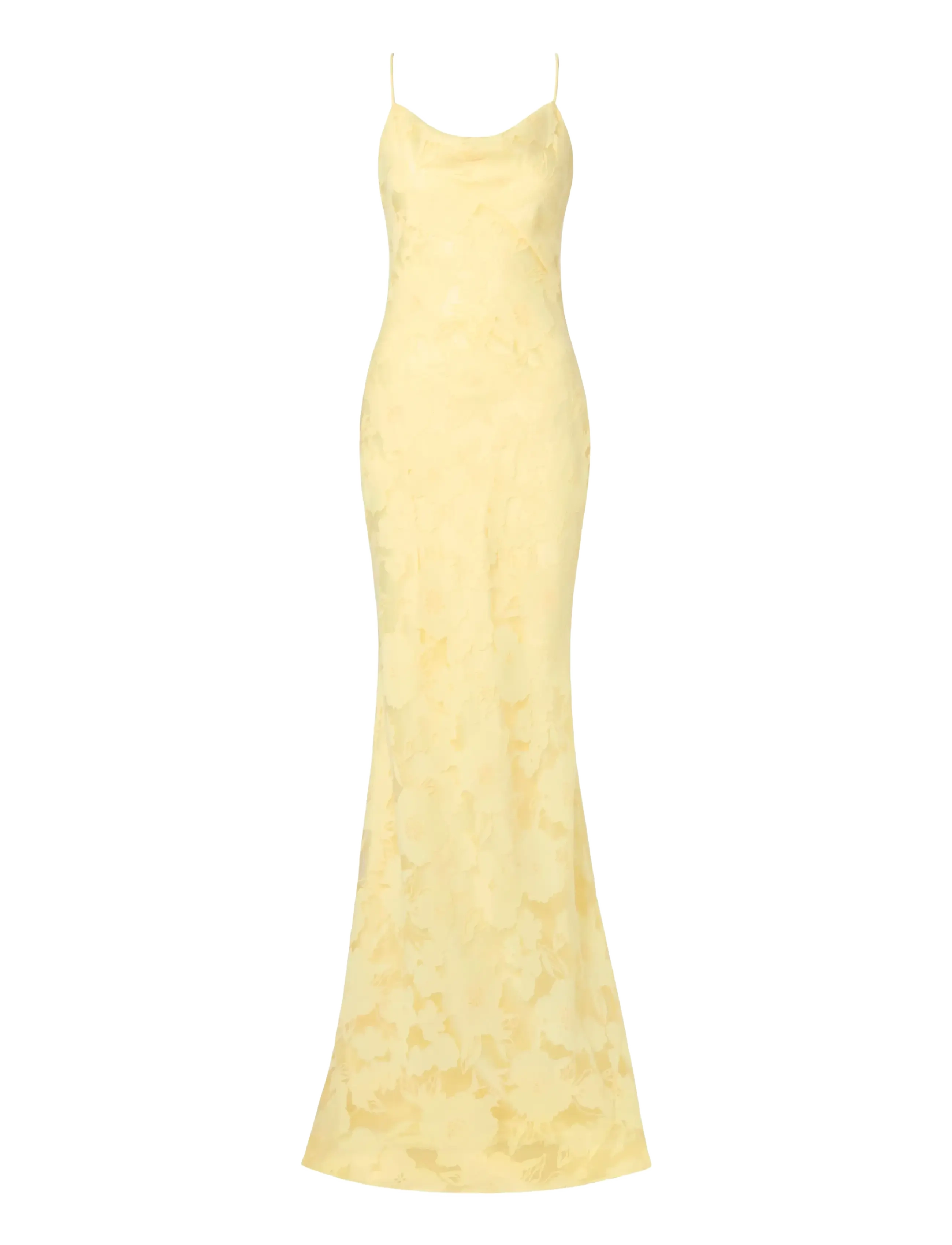 Sorelle Lace Slip Maxi Dress - LIGHT LEMON