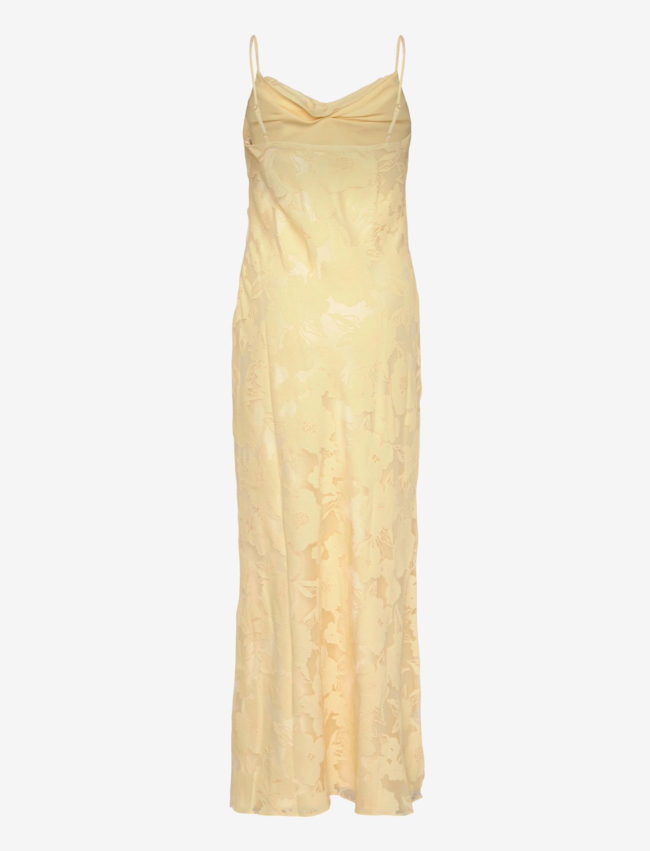 Malina - Sorelle Lace Slip Maxi Dress - maxiklänningar - light lemon - 2