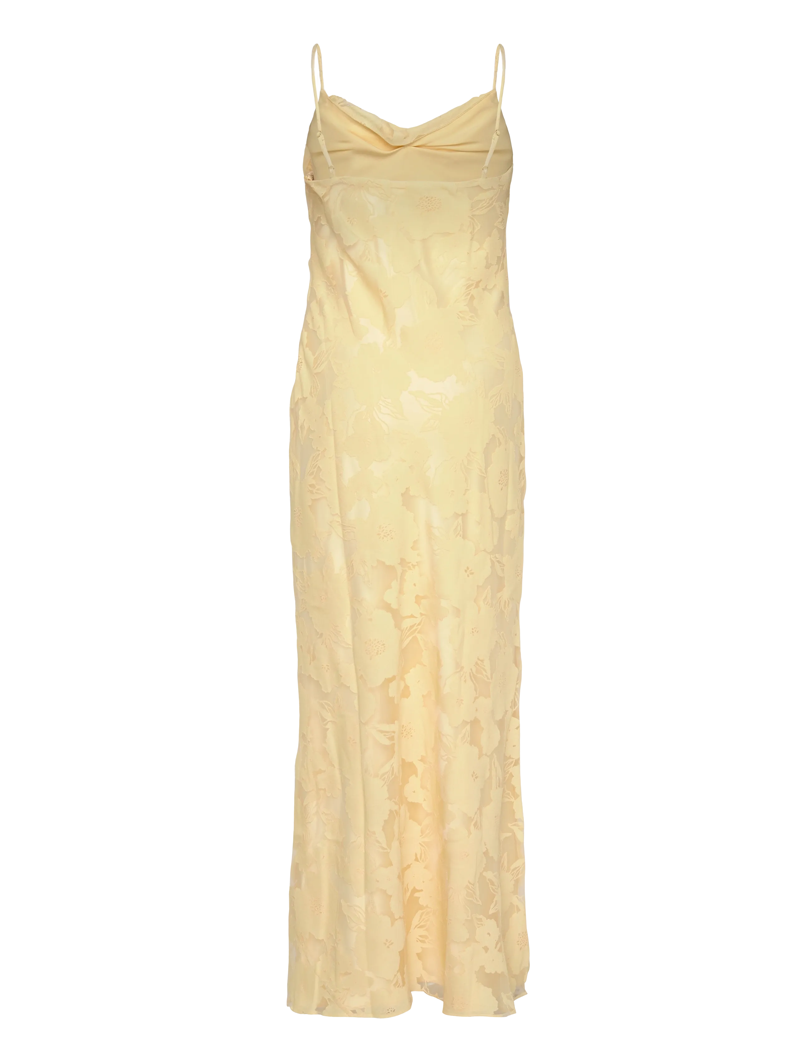 Malina - Sorelle Lace Slip Maxi Dress - maxi dresses - light lemon - 2