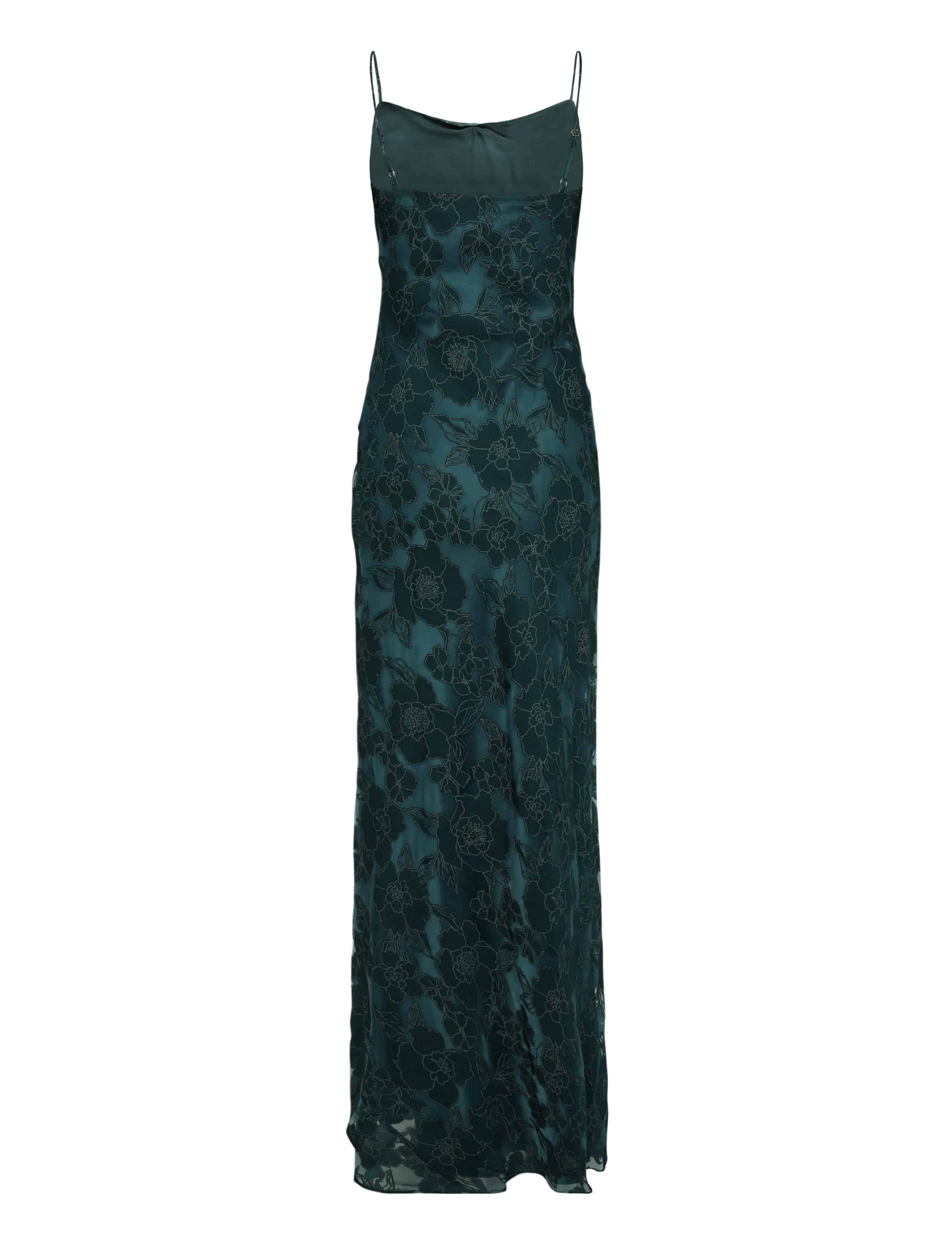 Malina - Sorelle Lace Slip Maxi Dress - maxikleider - teal - 2