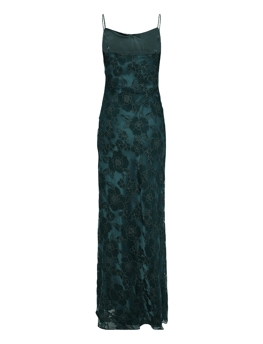 Malina - Sorelle Lace Slip Maxi Dress - maxikleider - teal - 2