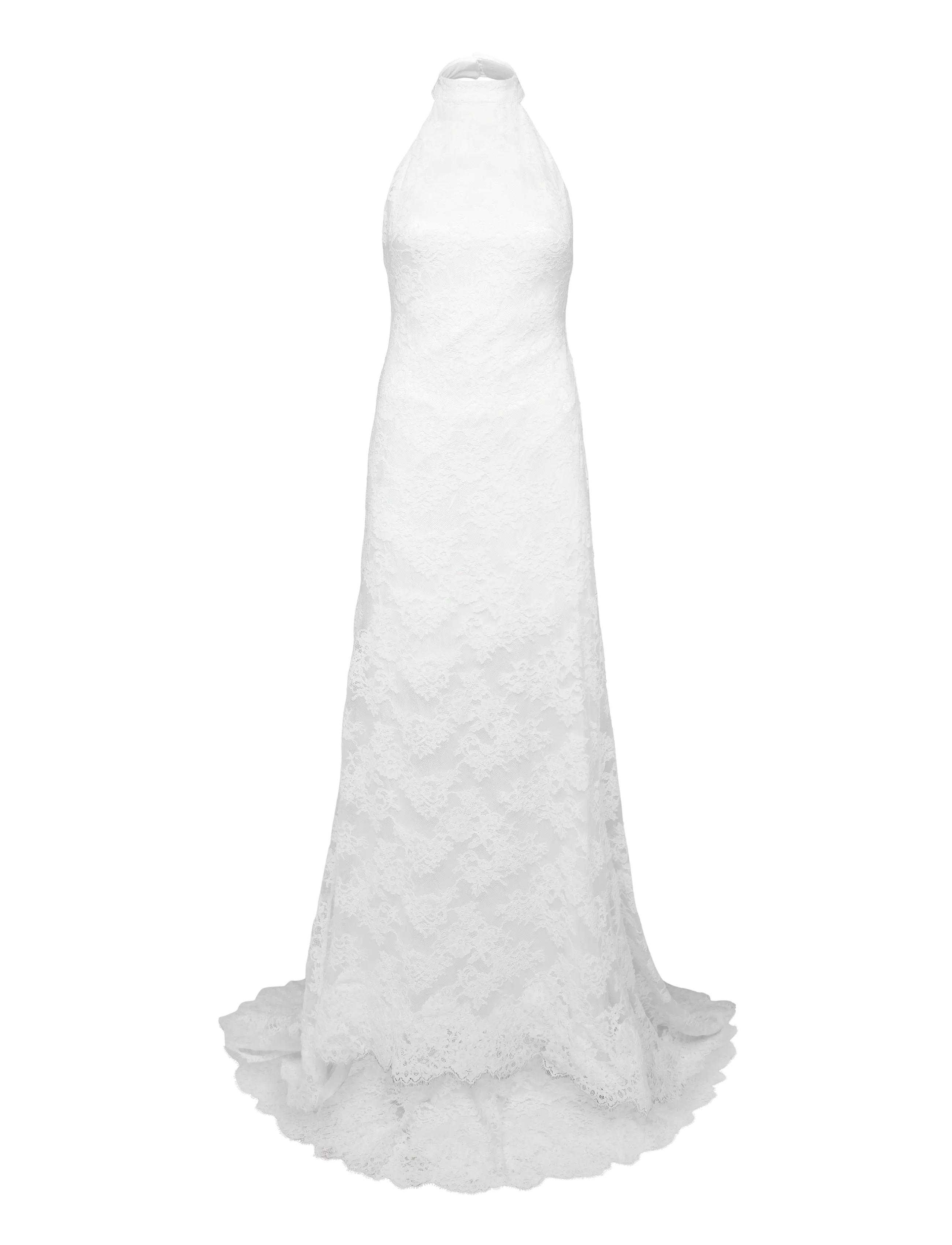 Malina - Emelina Halterneck Lace Bridal Gown - spetsklänningar - ivory - 1