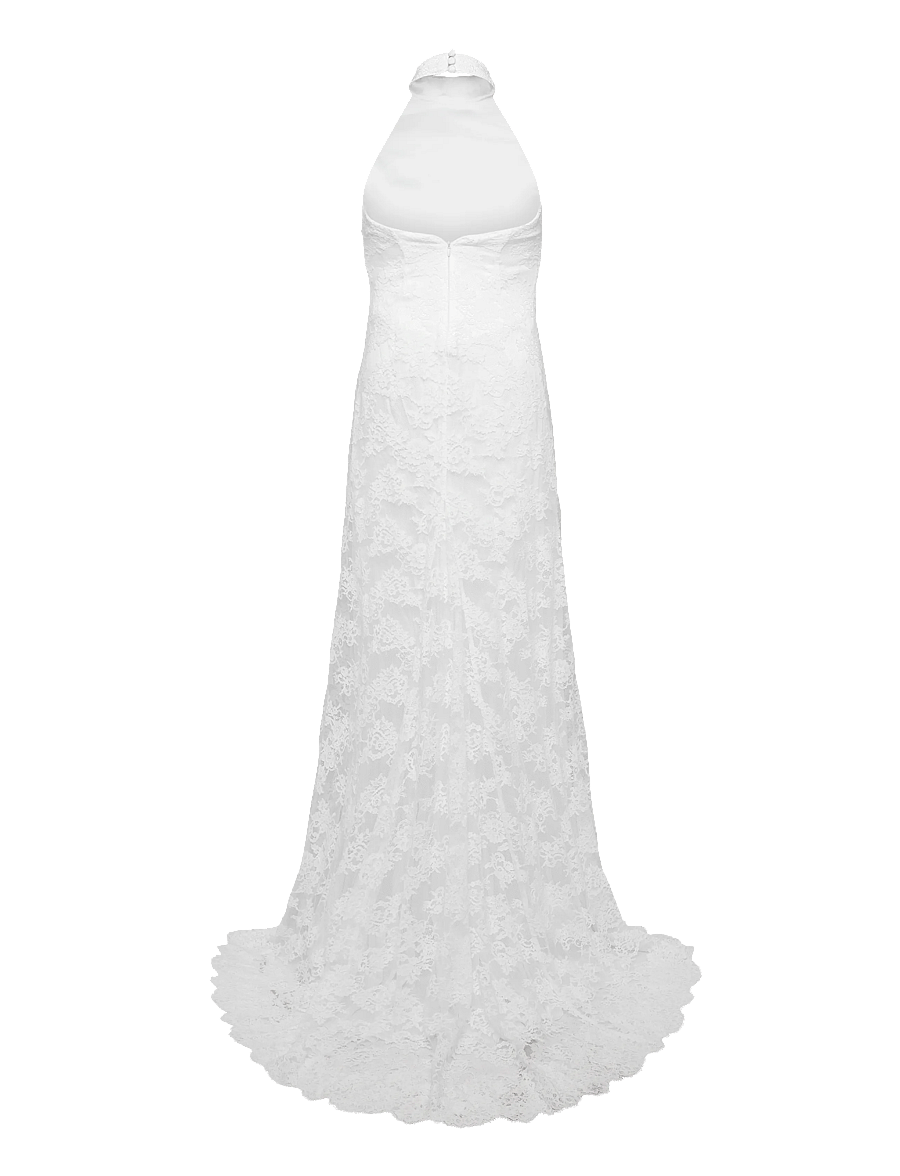 Malina - Emelina Halterneck Lace Bridal Gown - spetsklänningar - ivory - 2