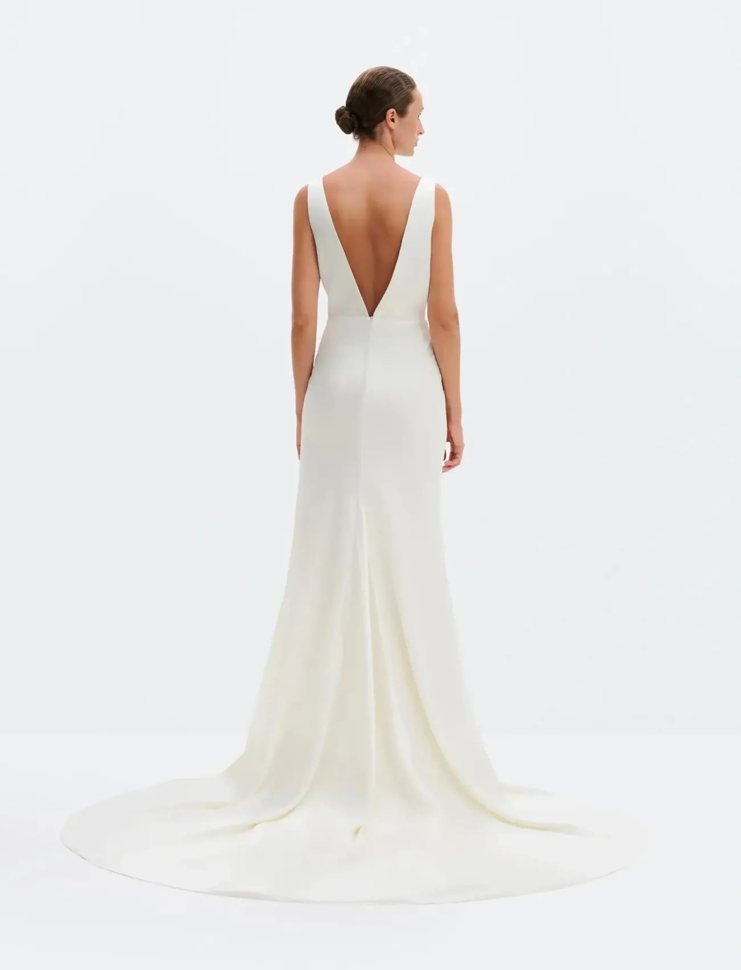 Thelma Open Back Satin Gown 2