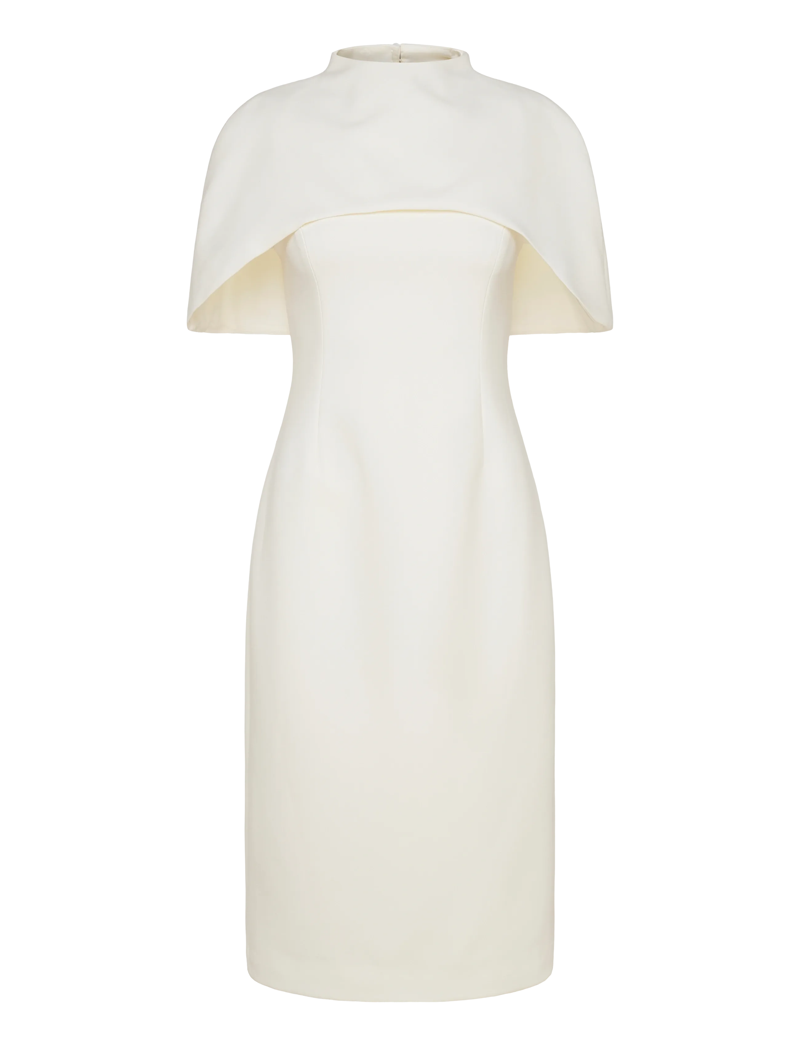 Milena Cape Midi Dress - CREAM