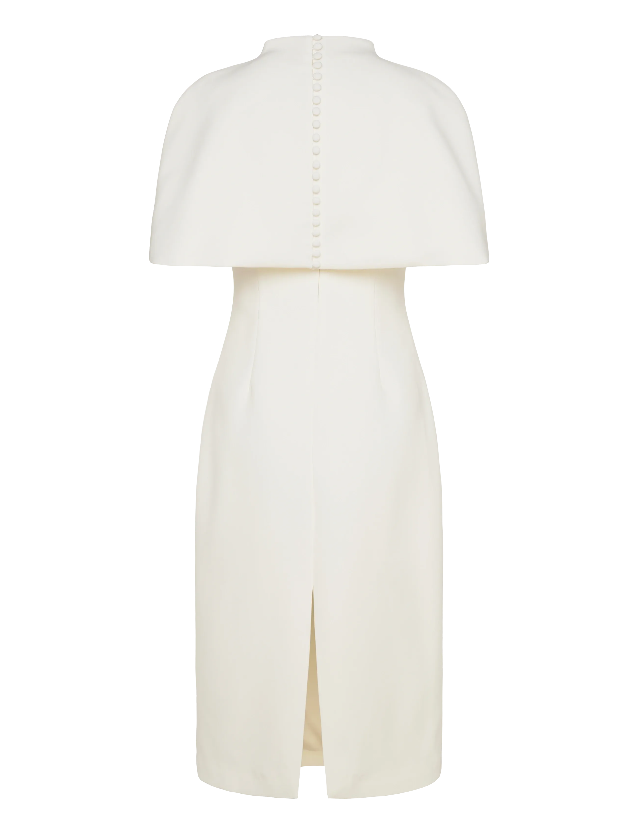 Malina - Milena Cape Midi Dress - aftenkjoler - cream - 2