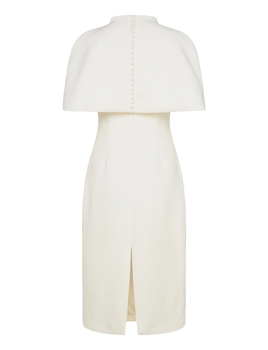 Malina - Milena Cape Midi Dress - abendkleider - cream - 2