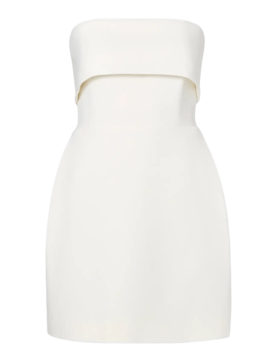 Malina - Tulia Sleeveless Marked Waist Mini Dress - cocktailkleider - cream - 1