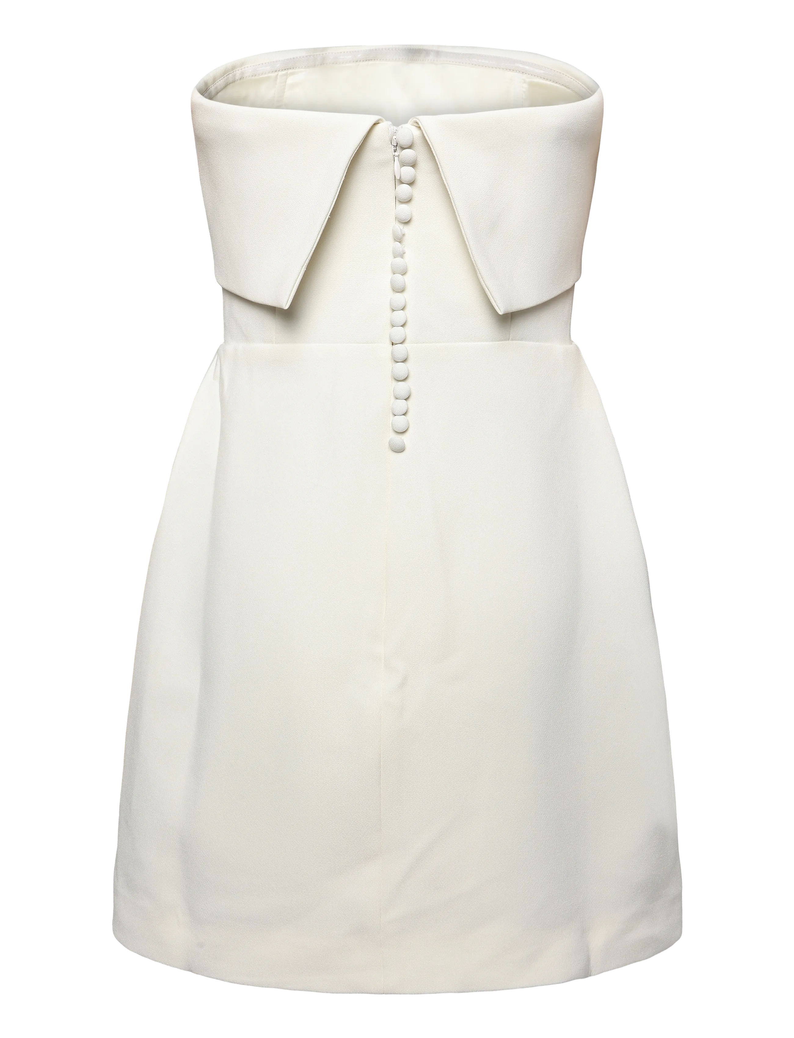 Malina - Tulia Sleeveless Marked Waist Mini Dress - cocktailkleider - cream - 2