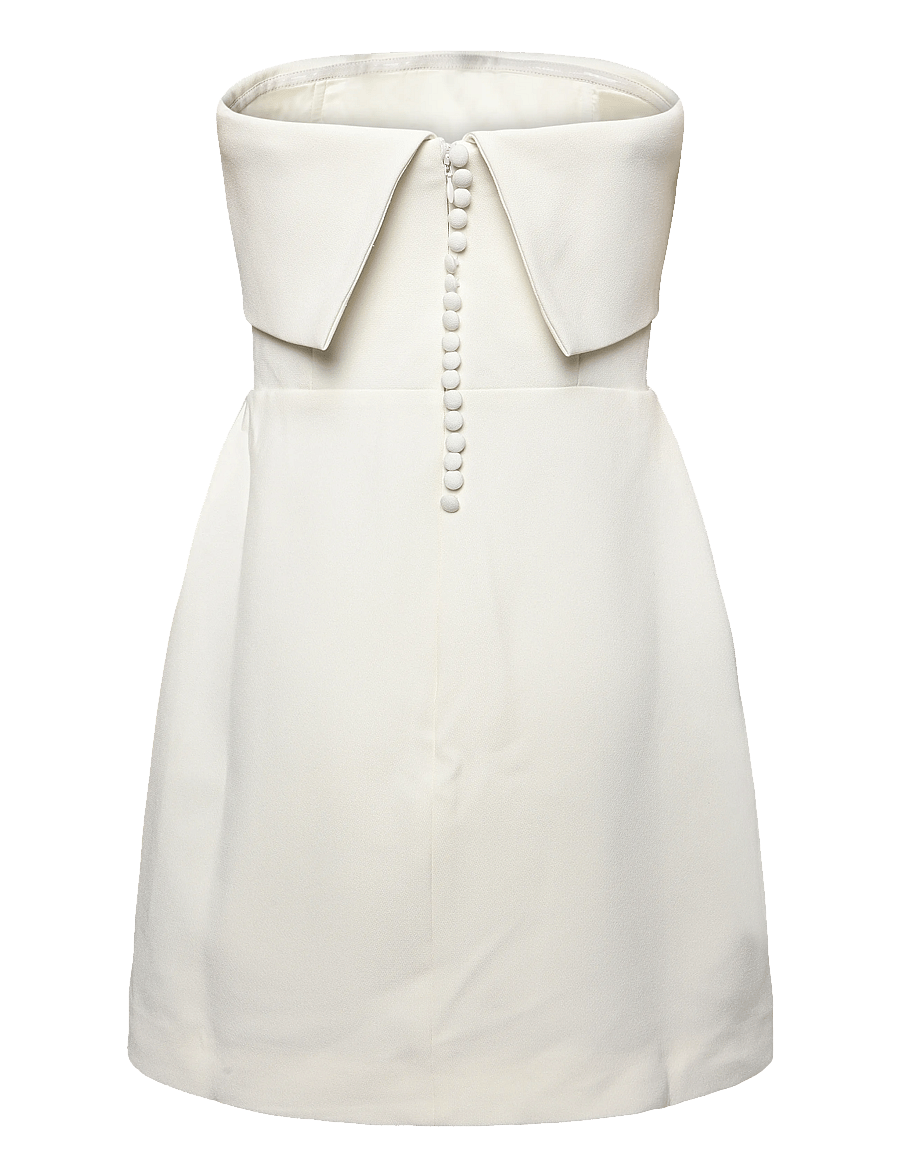 Malina - Tulia Sleeveless Marked Waist Mini Dress - cocktailkleider - cream - 2