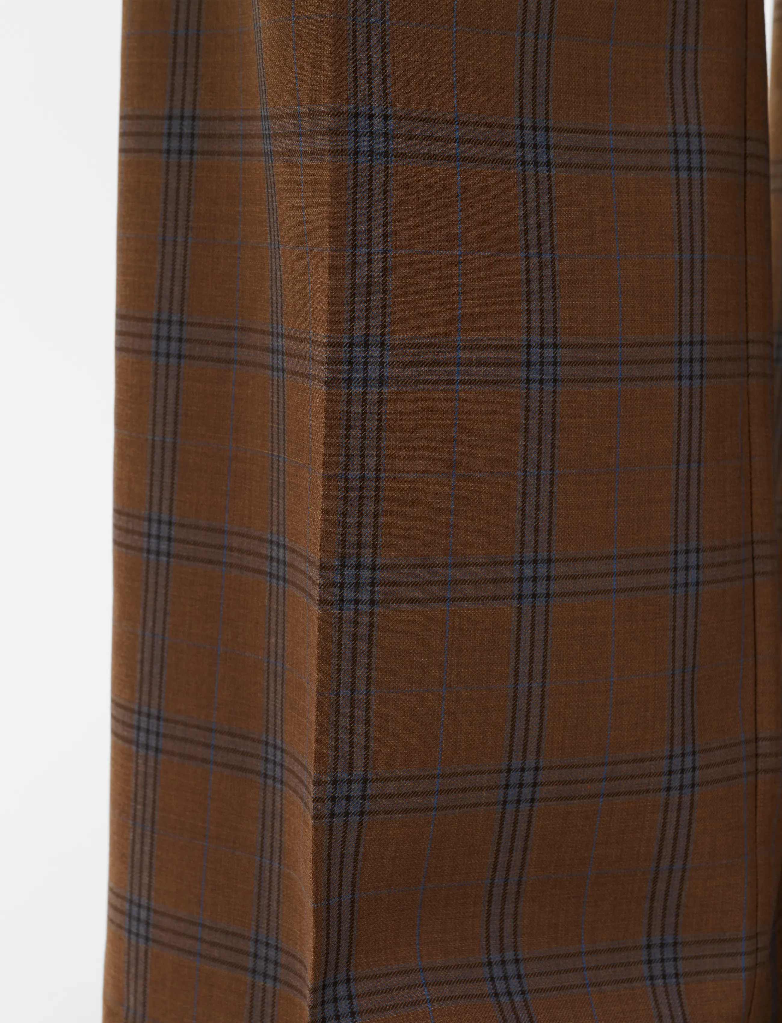 Malina - Nisa Mid Rise Suit Pants - anzugshosen - camel checks - 4