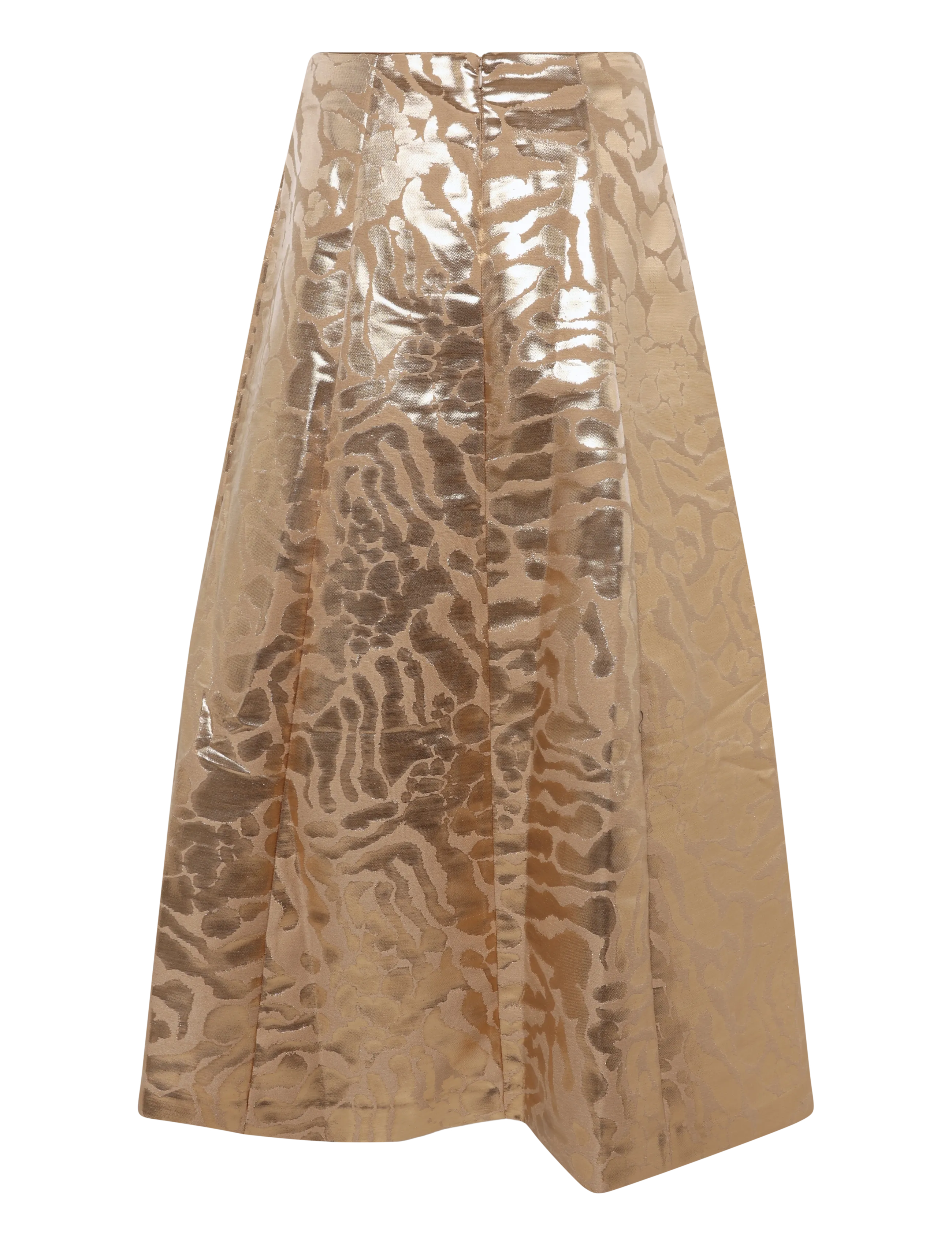 Malina - Meline Jacquard Midi Skirt - midi skirts - savannah metallic - 2