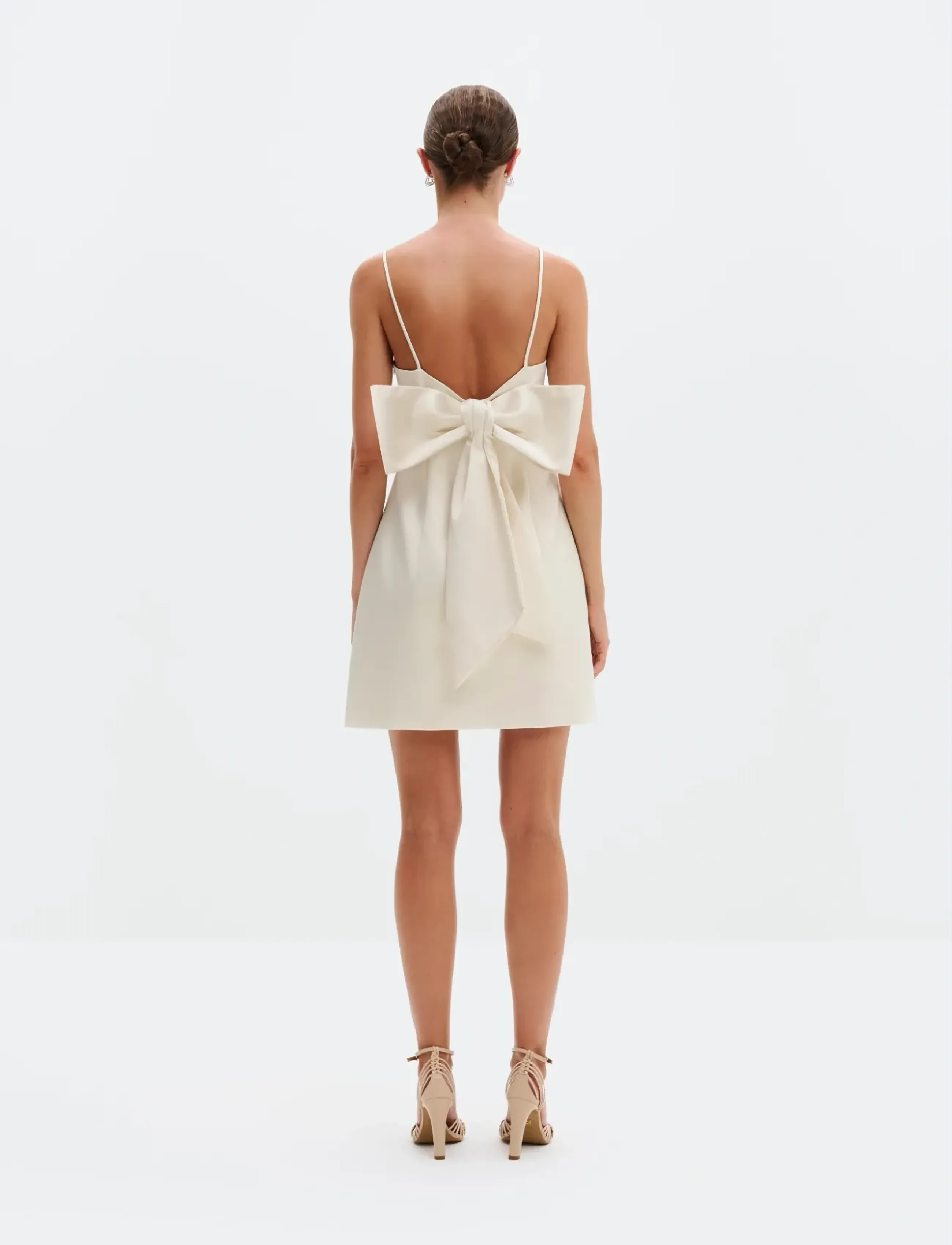 Malina - Florinna Slip Bow Mini Dress - confirmation - vanilla - 5