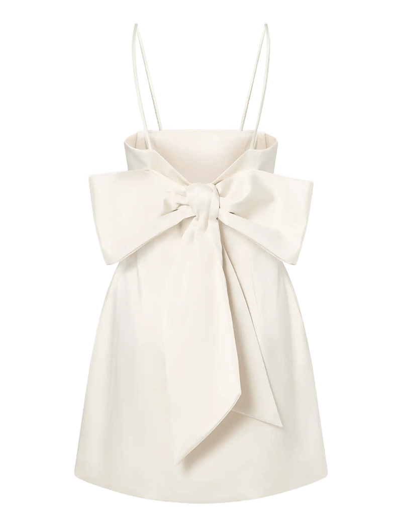 Malina - Florinna Slip Bow Mini Dress - kurze kleider - vanilla - 3