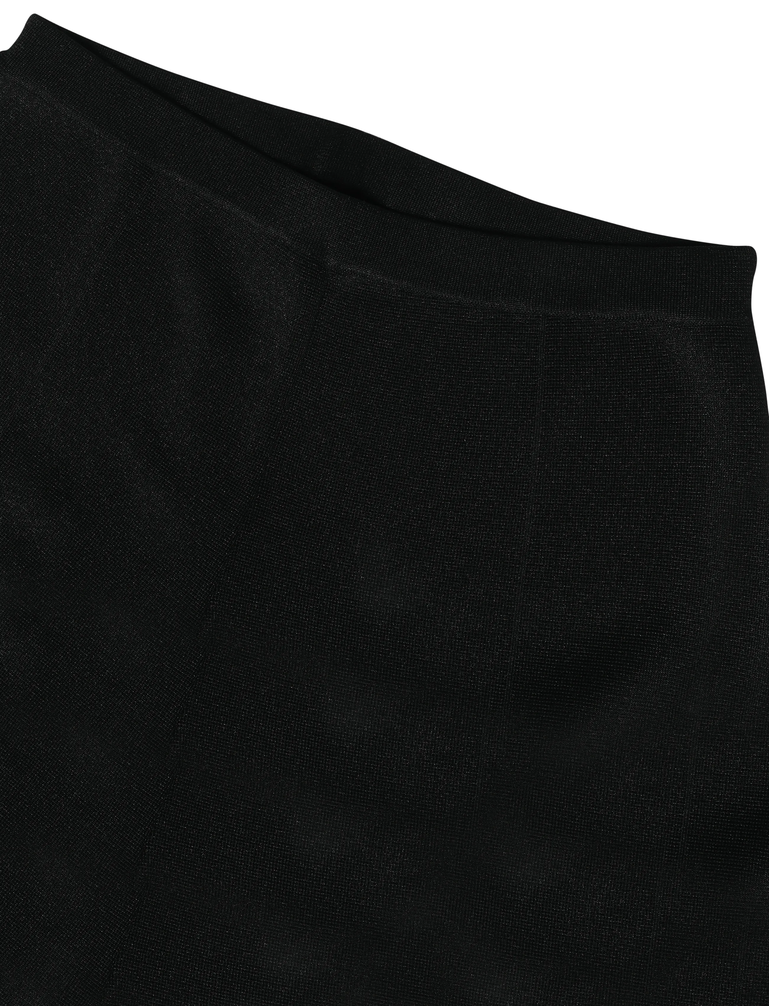 Malina - Ammie Metallic Milano Knitted Trousers - hose mit geradem bein - black - 5