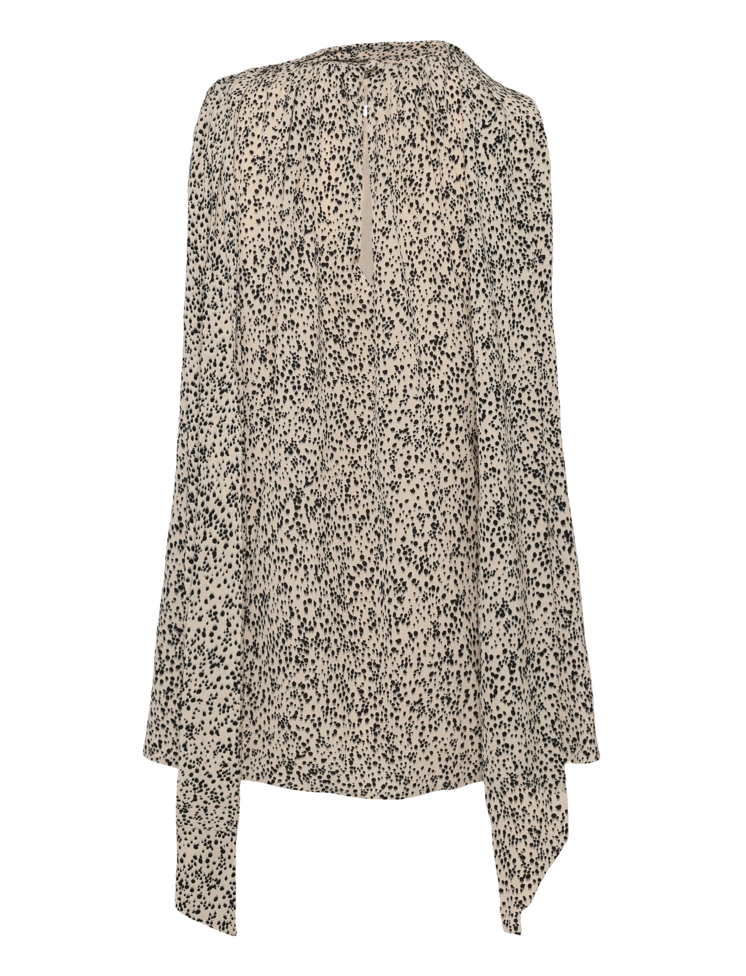 Malina - Olivia Sleeveless Scarf Detail Top - sleeveless tops - shaded dot - 2