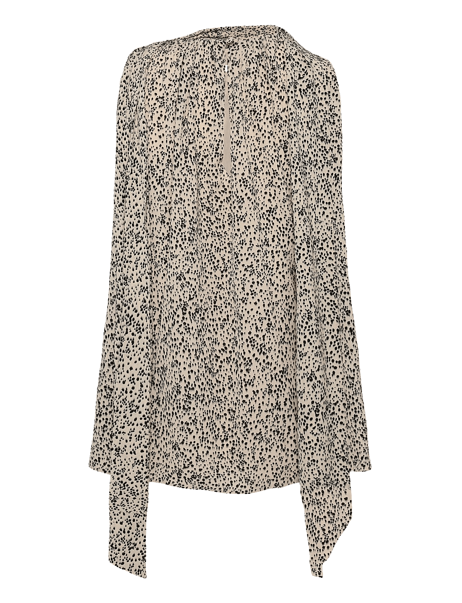 Malina - Olivia Sleeveless Scarf Detail Top - Ärmellose tops - shaded dot - 2