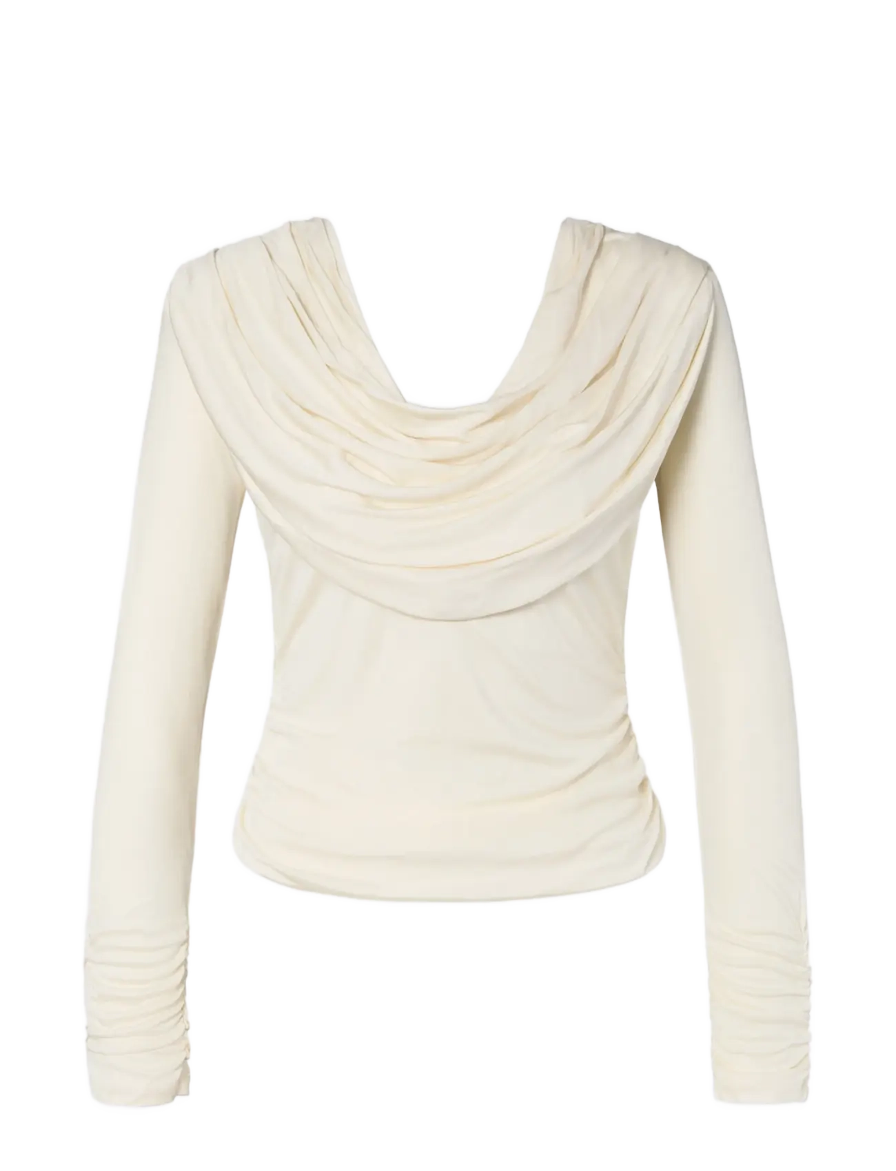 Malina Signe Cowl Neck Jersey Top - Kläder - PEARL / cream