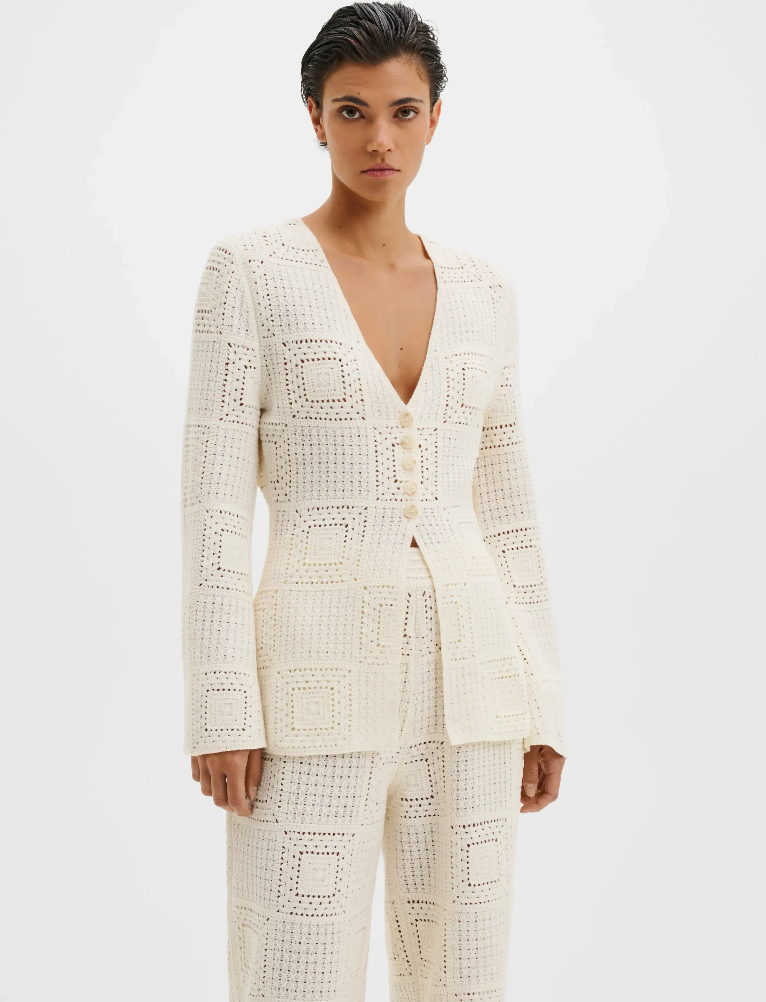 Mirella Fitted Crochet Cardigan 4