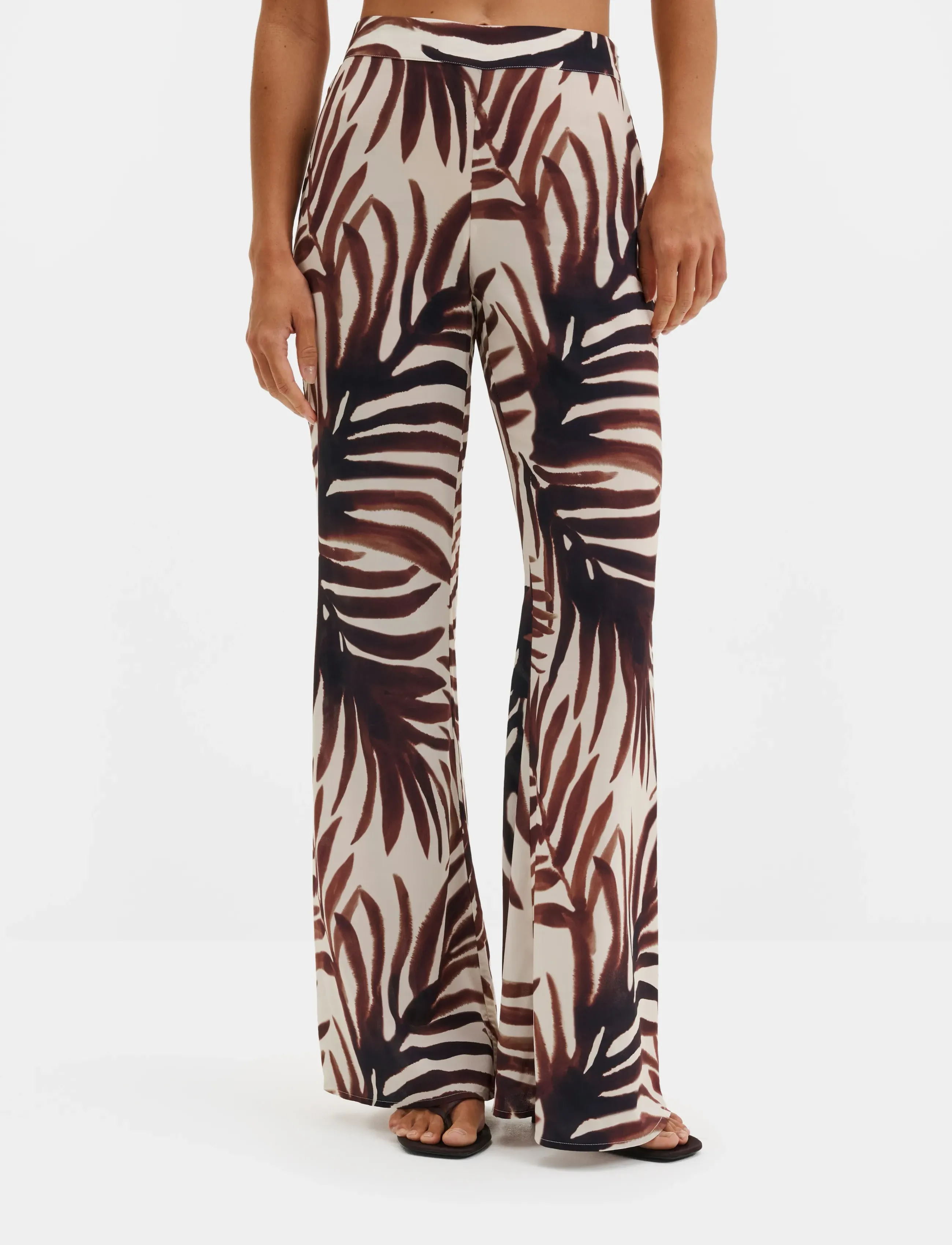 MALINA Antonia High Waist Flared Pants cargobyxor dam – bild 2
