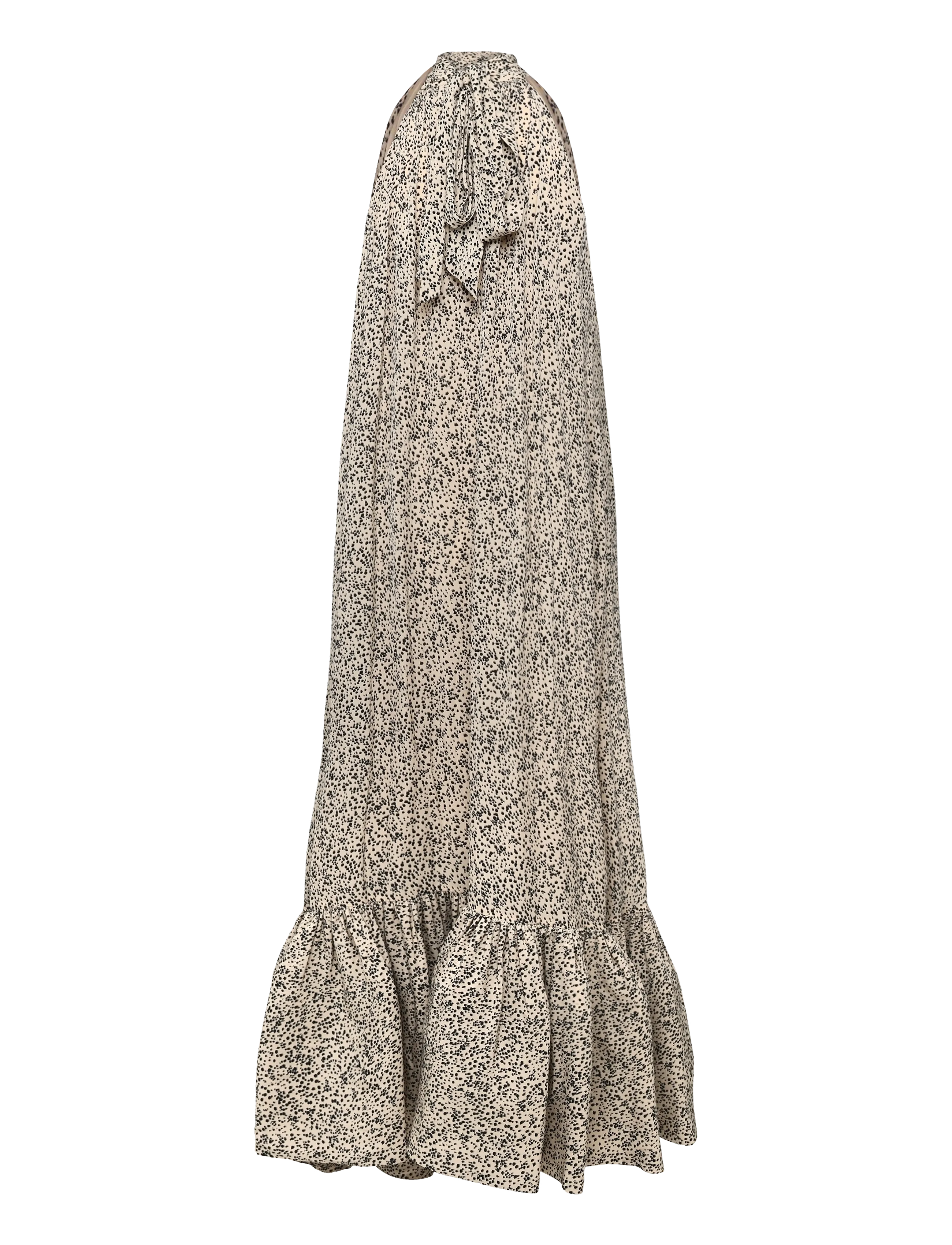 Malina - Lykke Halterneck Ruffled Maxi Dress - sommerkleider - shaded dot - 2